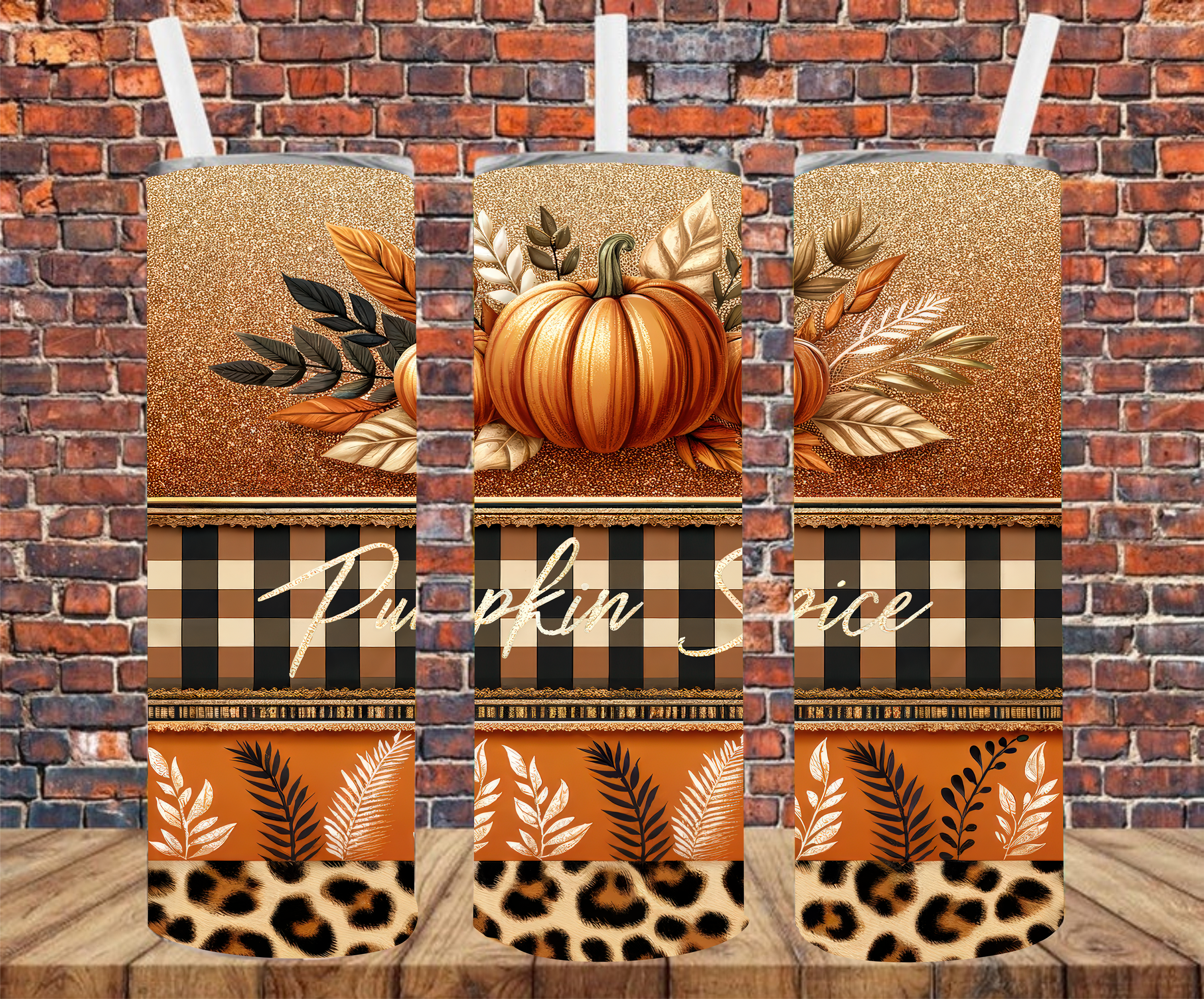 Pumpkin Spice - Tumbler Wrap - Sublimation Transfers