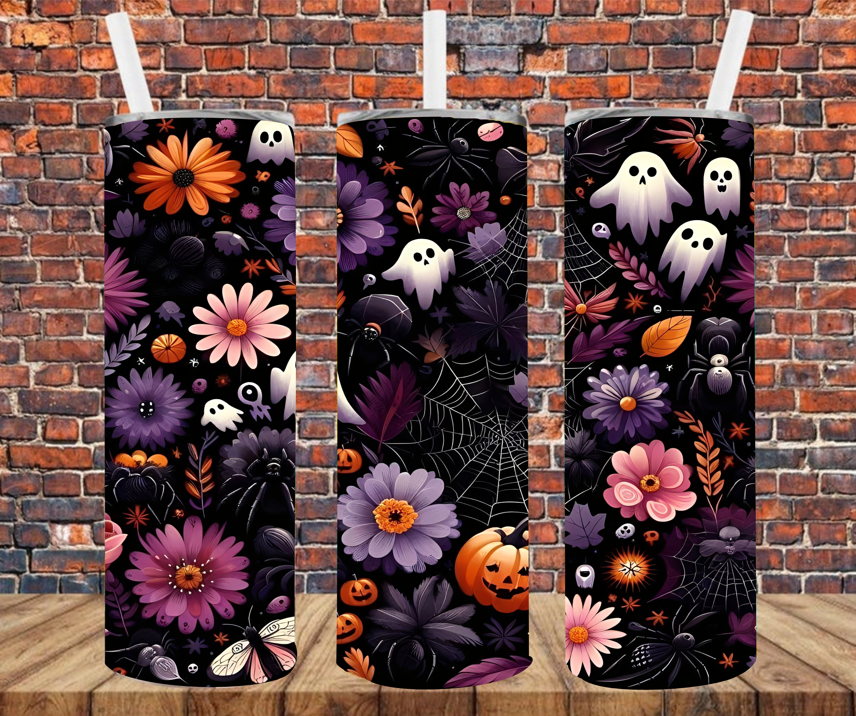Halloween Scene - Tumbler Wrap - Sublimation Transfers