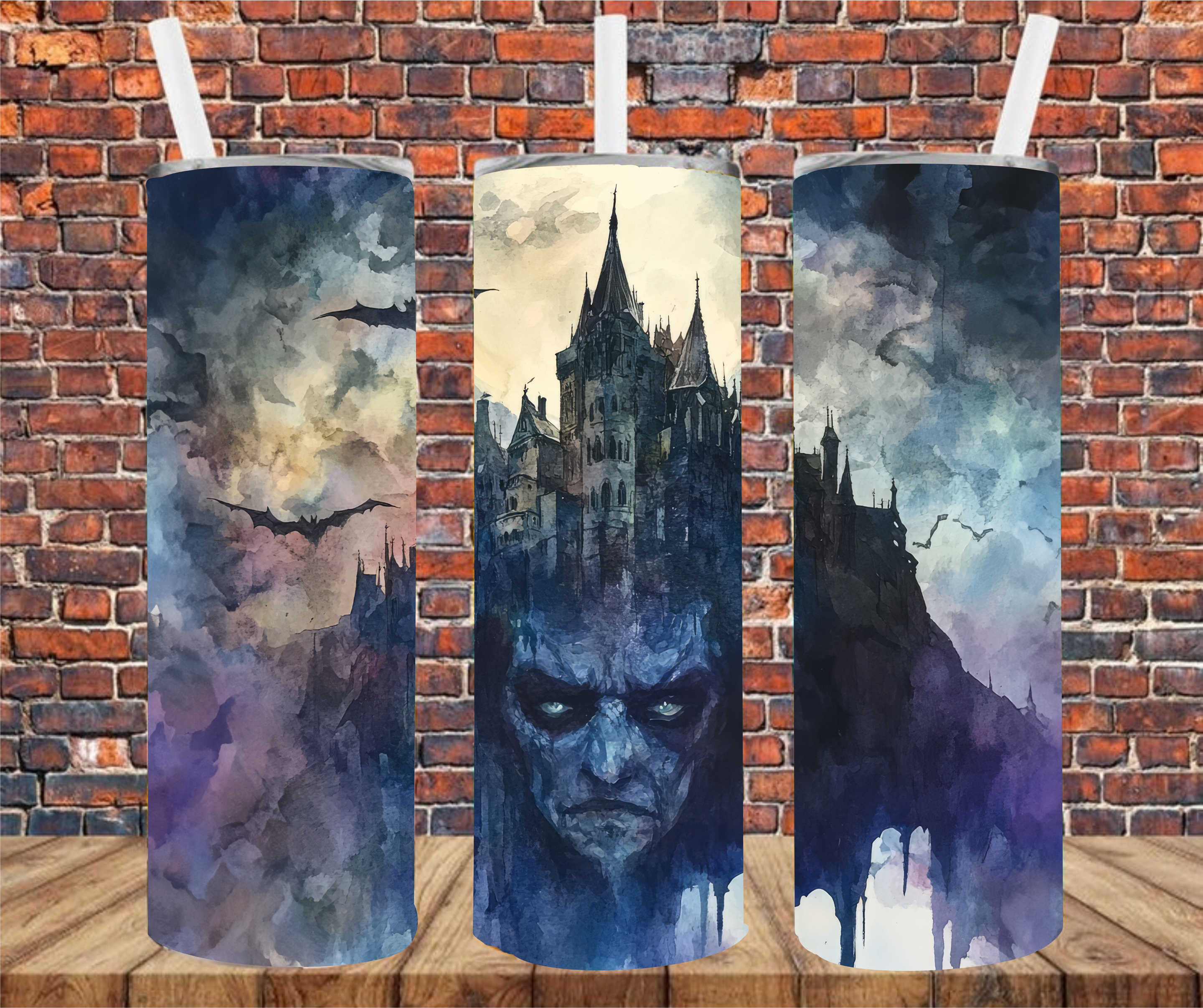 Spooky Face In Mountain - Tumbler Wrap - Sublimation Transfer