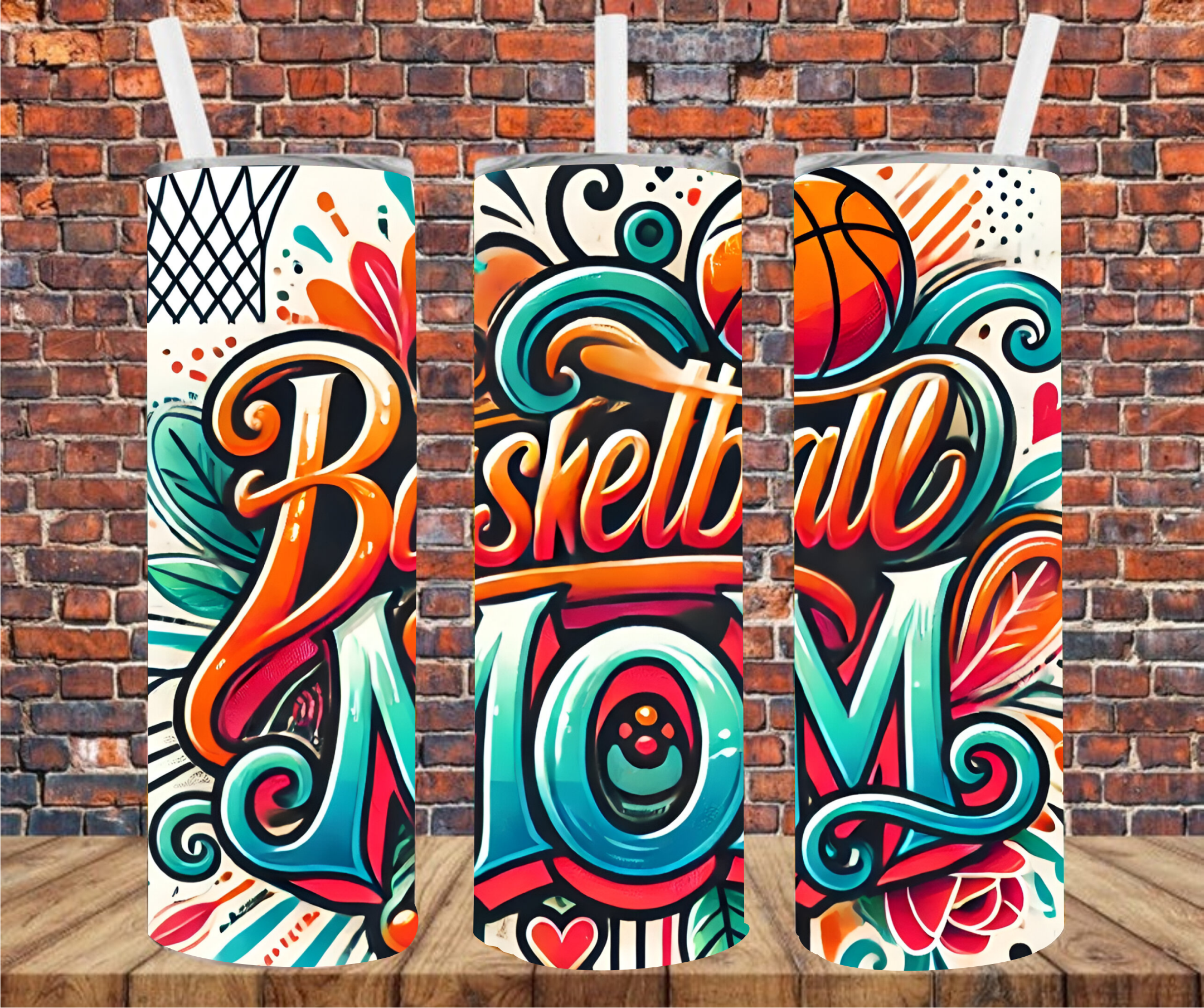 Basketball Mom - Tumbler Wrap - Sublimation Transfers