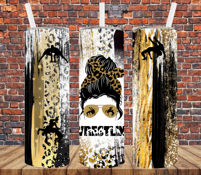 Wrestling - Tumbler Wrap Sublimation Transfers