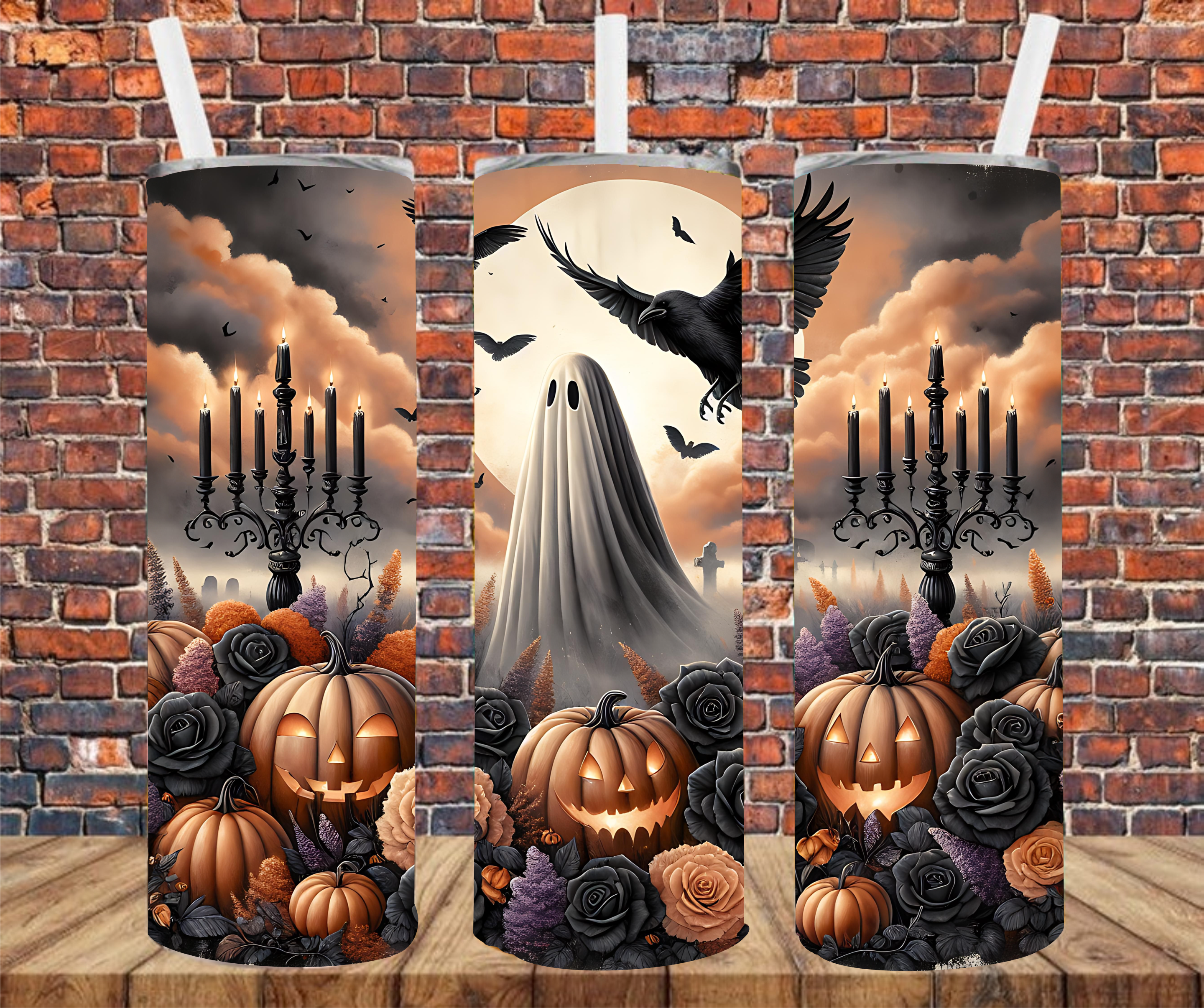 Halloween Scene - Tumbler Wrap - Sublimation Transfers