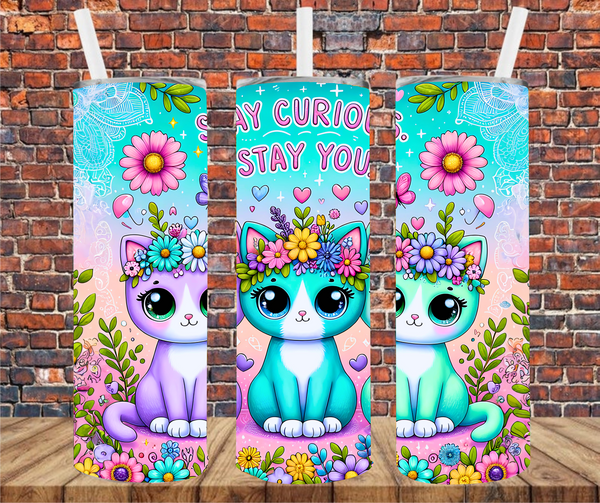 Stay Curious. Stay You. - Tumbler Wrap - Sublimation Transfers