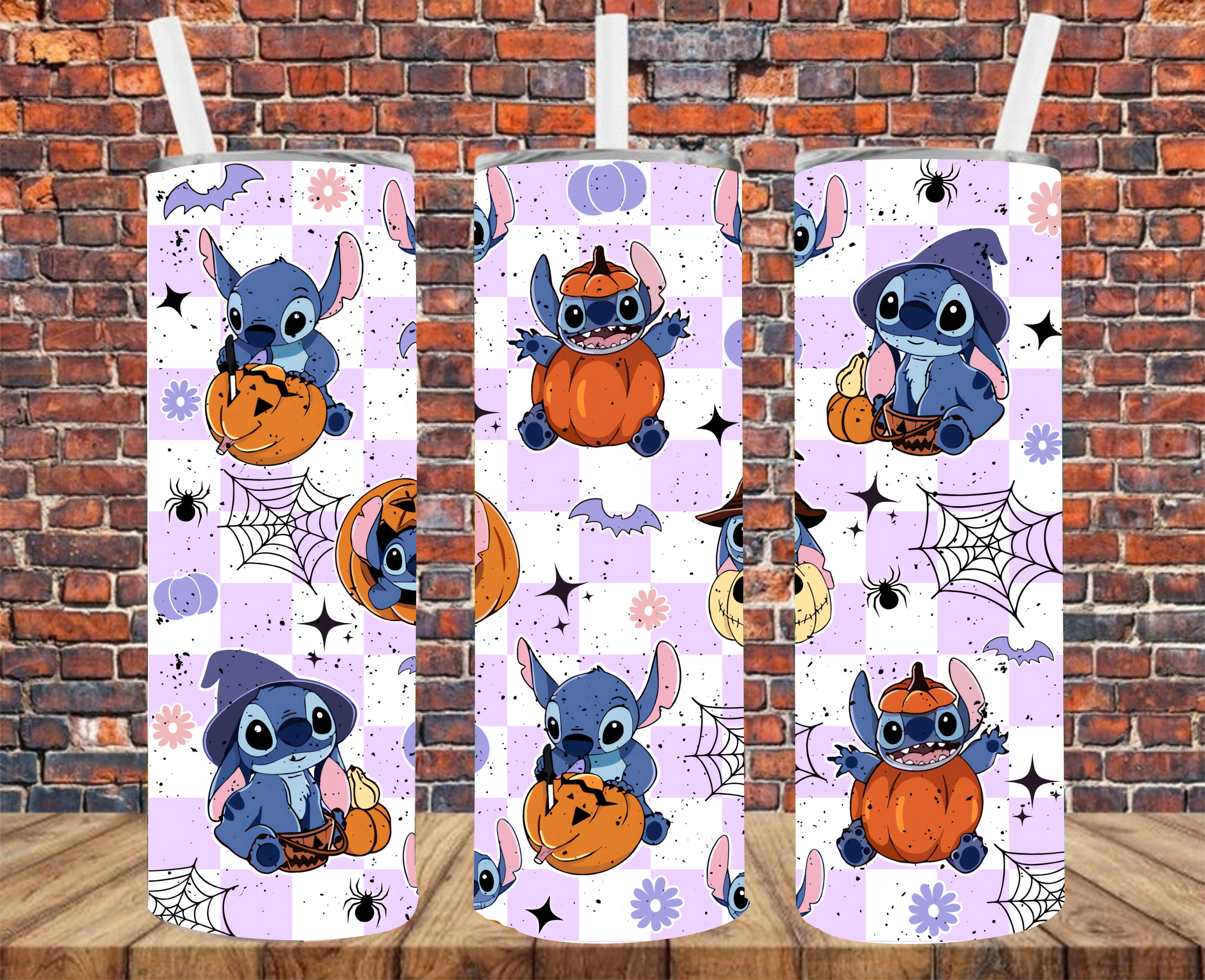 Character Halloween - Tumbler Wrap - Sublimation Transfers