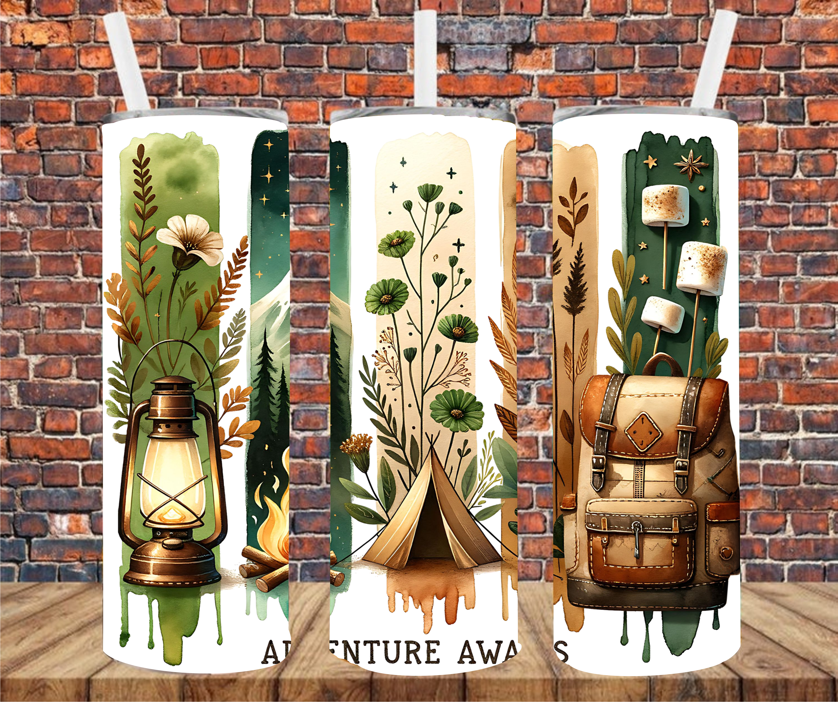 Adventure Awaits - Tumbler Wrap - Sublimation Transfer