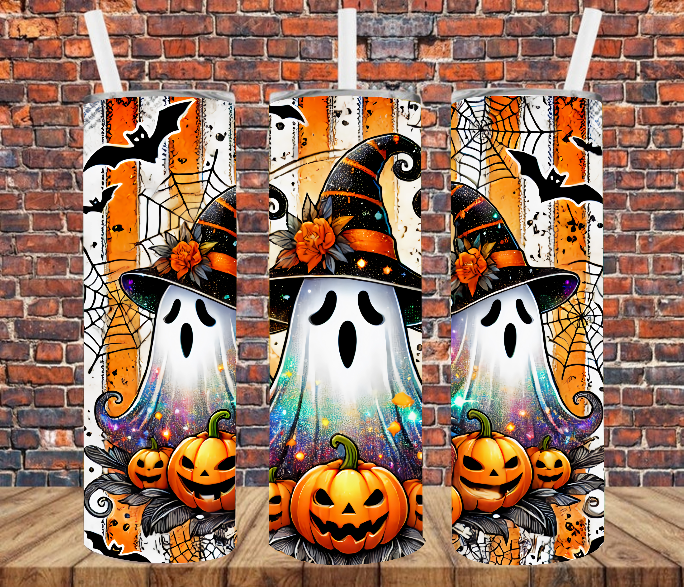 Halloween Ghosts - Tumbler Wrap - Sublimation Transfers