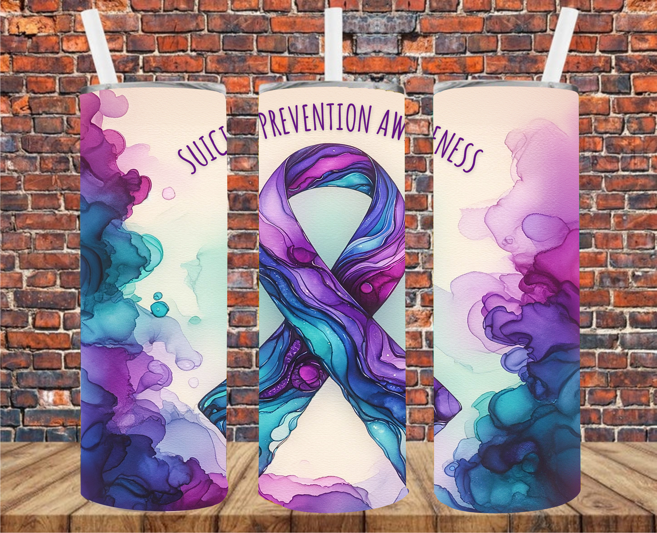 Suicide Prevention Awareness - Tumbler Wrap - Vinyl Transfers