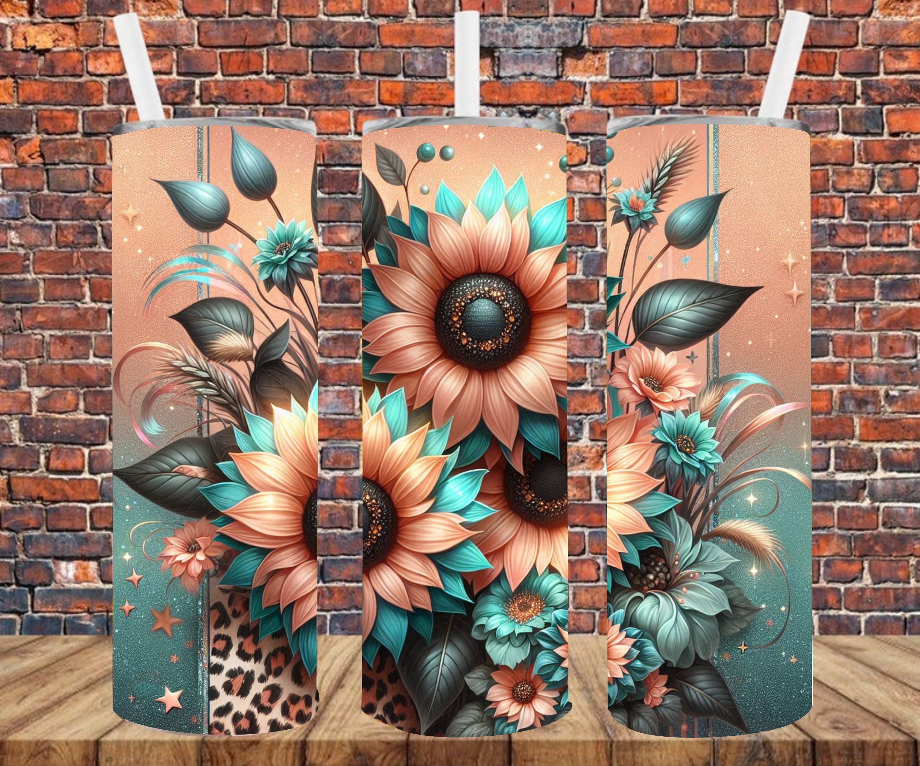 Floral Bouquet - Tumbler Wrap - Sublimation Transfers