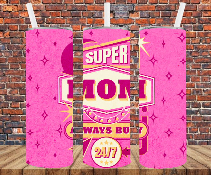 Super Mom - Tumbler Wrap - Sublimation Transfers