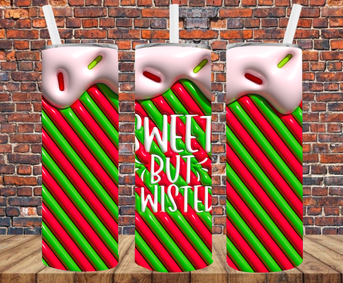 Sweet but Twisted - Tumbler Wrap - Sublimation Transfers