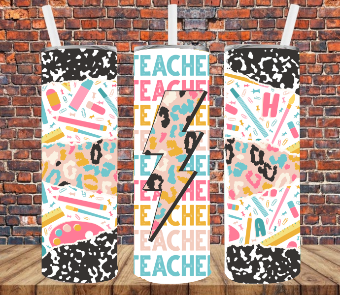 Teacher - Tumbler Wrap Sublimation Transfers