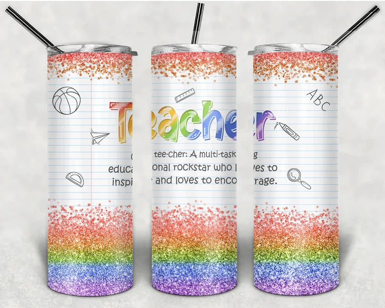 Teacher - Tumbler Wrap Vinyl Transfers