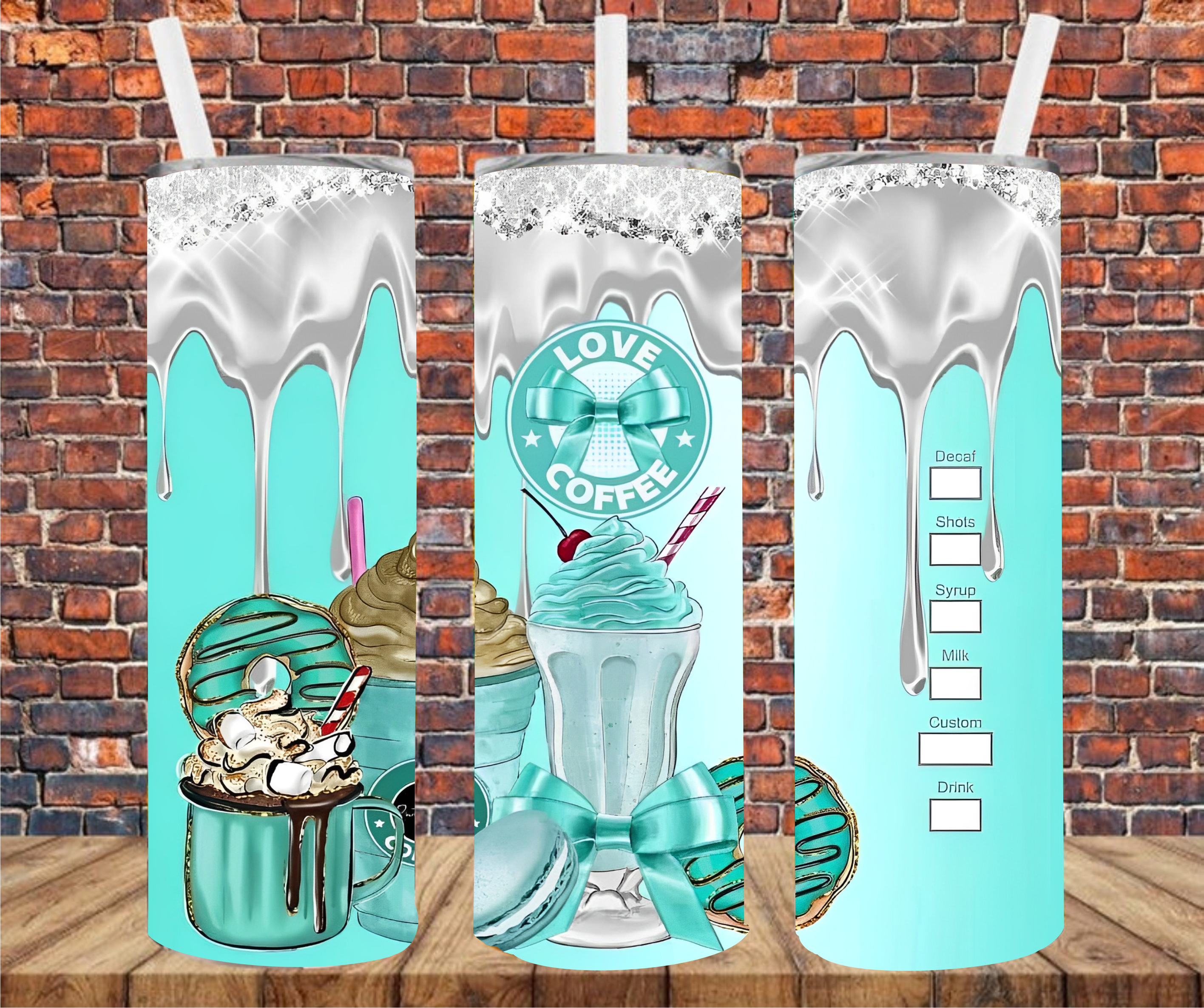 Love Coffee - Tumbler Wrap - Sublimation Transfer