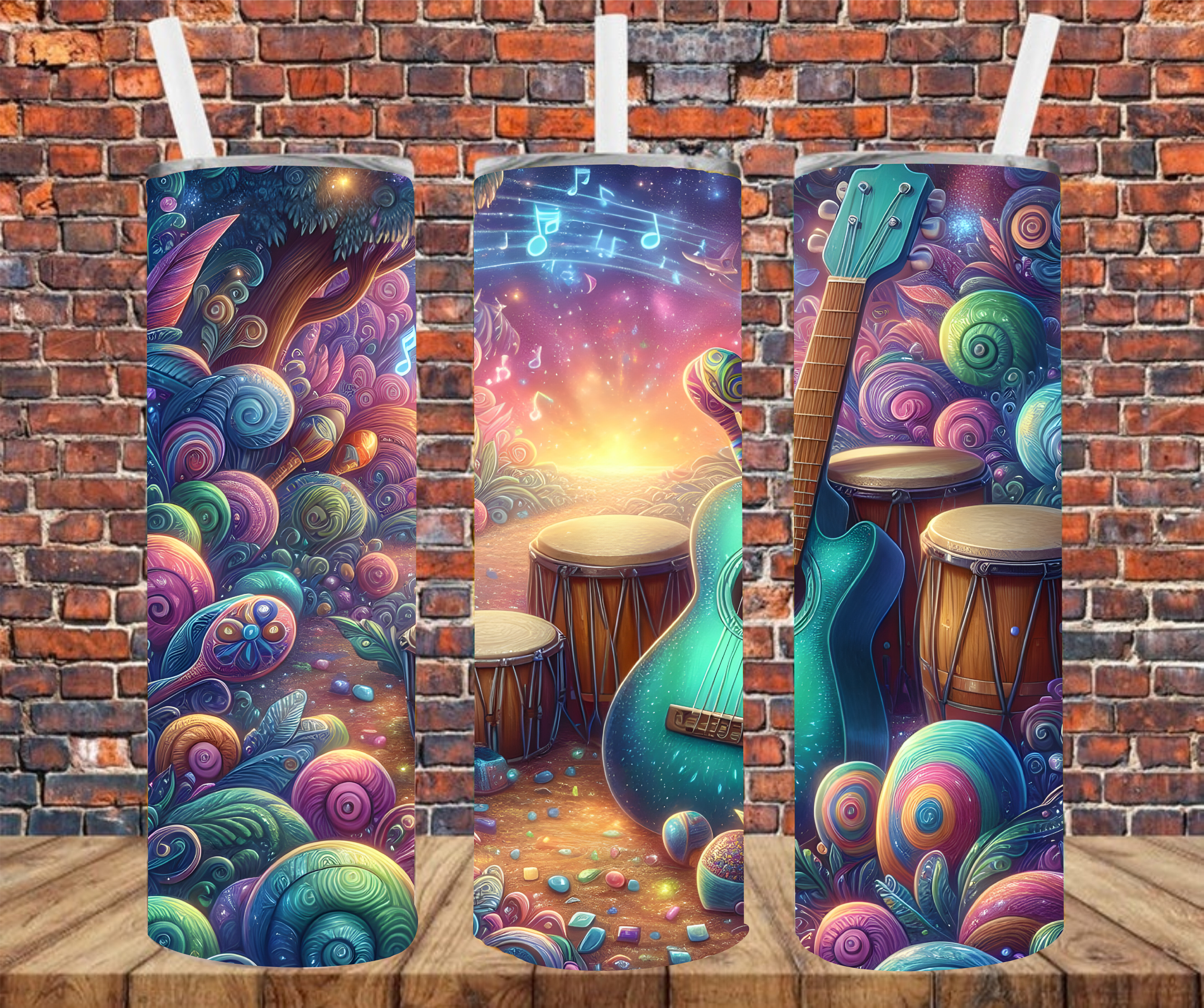 Musical Instruments - Sublimation Tumbler Wrap