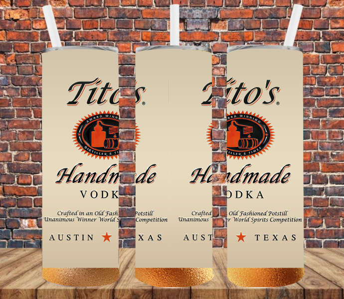 Vodka - Tumbler Wrap Sublimation Transfers