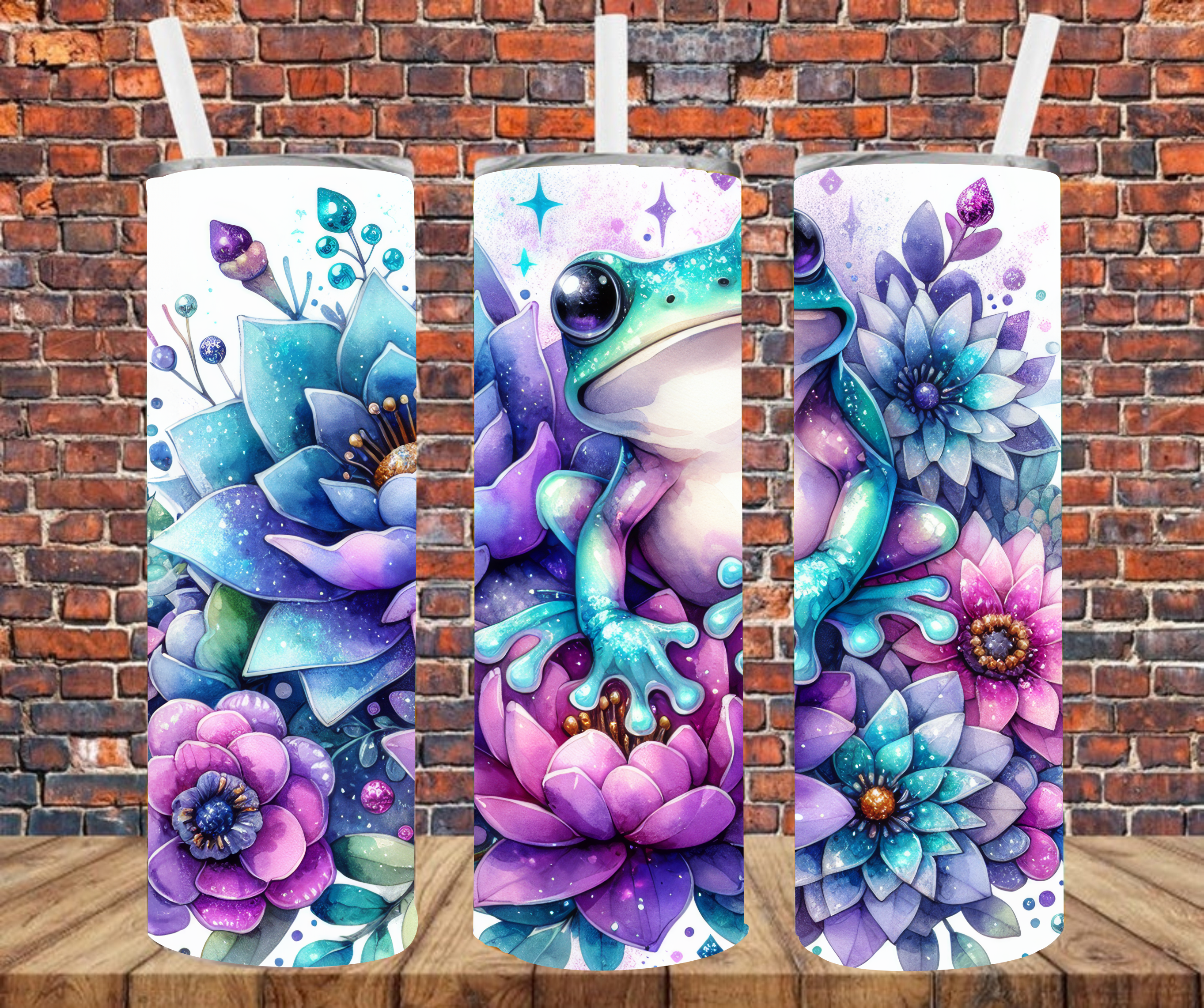 Frog - Tumbler Wrap - Sublimation Transfers