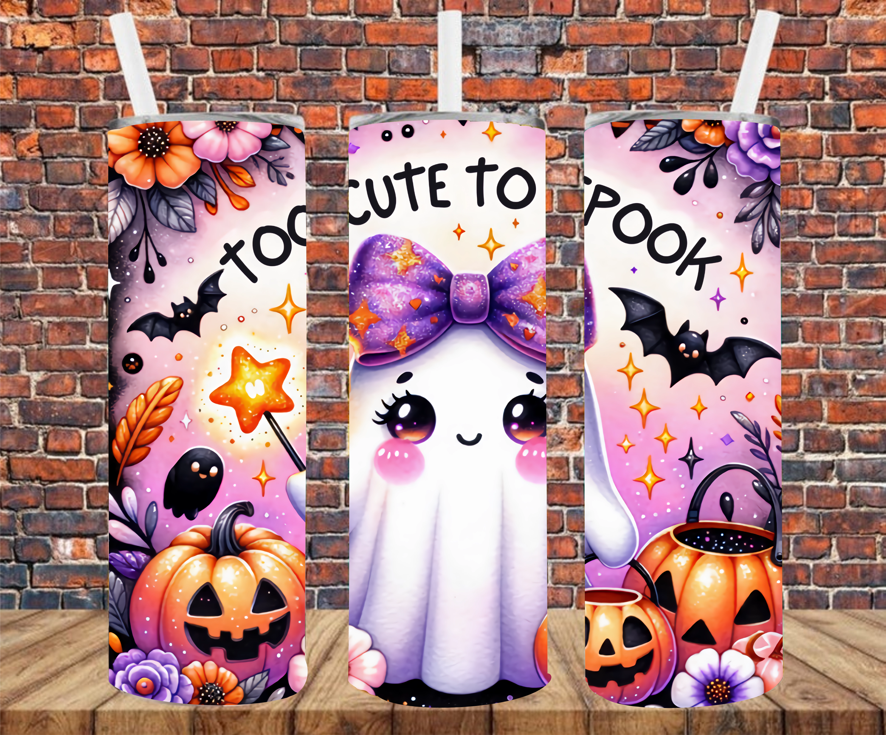 Too Cute To Spook - Tumbler Wrap - Sublimation Transfers