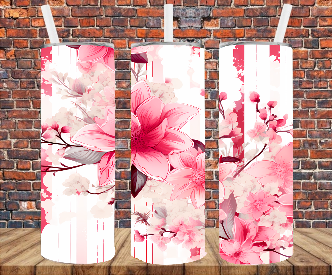 Floral - Tumbler Wrap - Sublimation Transfer