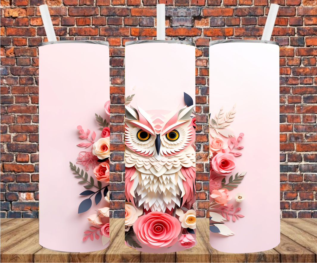 Owl - Tumbler Wrap - Sublimation Transfer