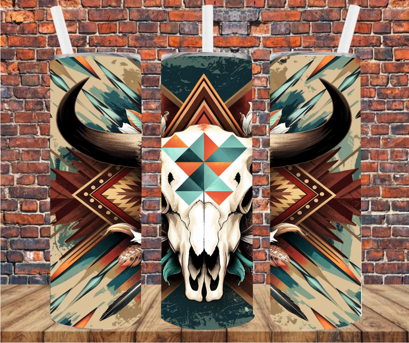 Western Bull - Tumbler Wrap - Sublimation Transfer