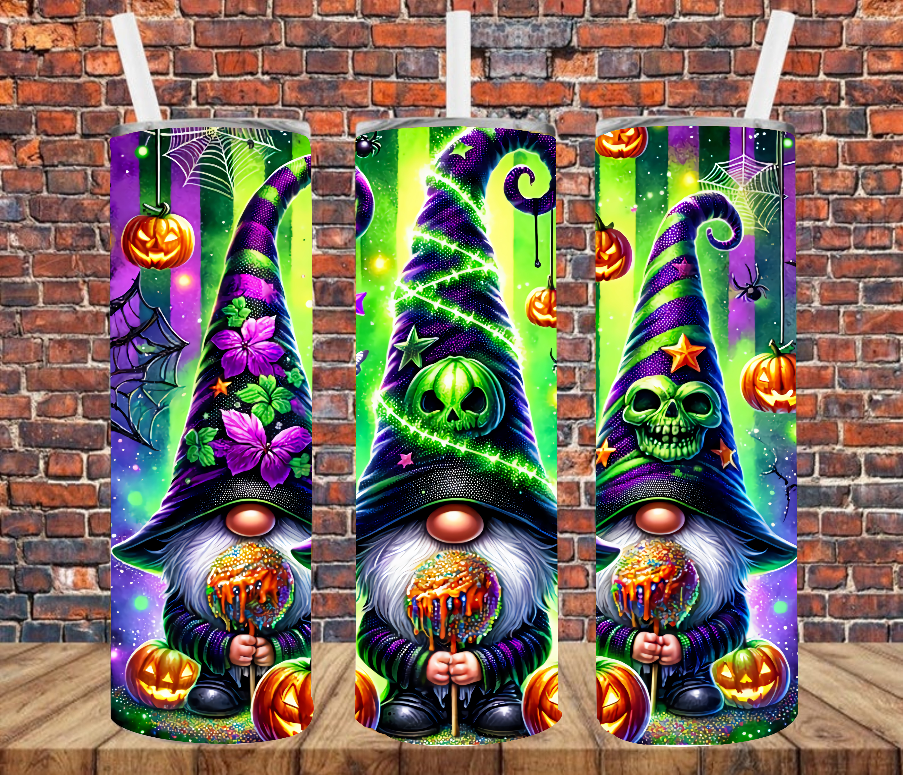 Halloween Gnome - Tumbler Wrap - Sublimation Transfers