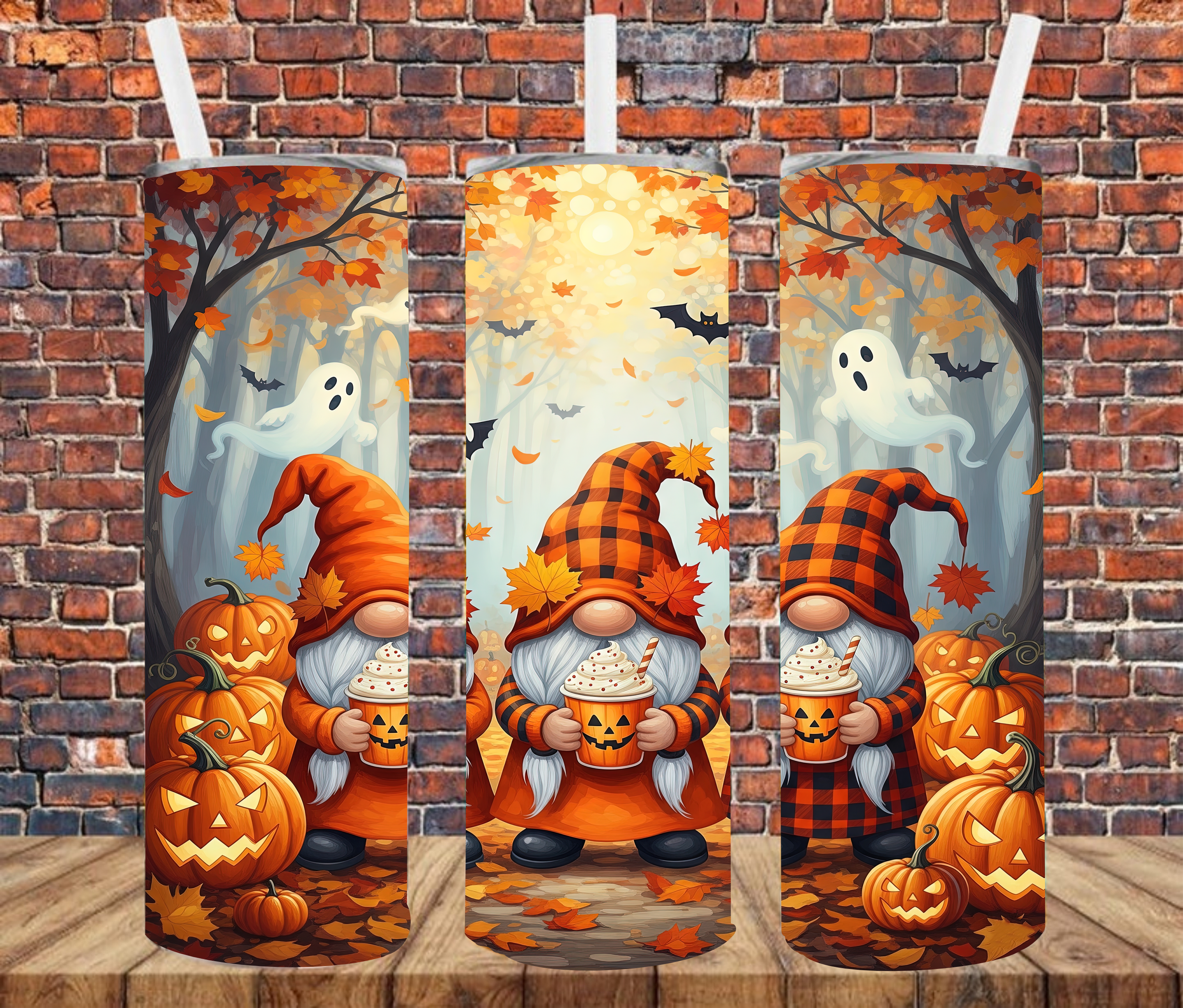 Halloween Gnomes - Tumbler Wrap - Sublimation Transfers