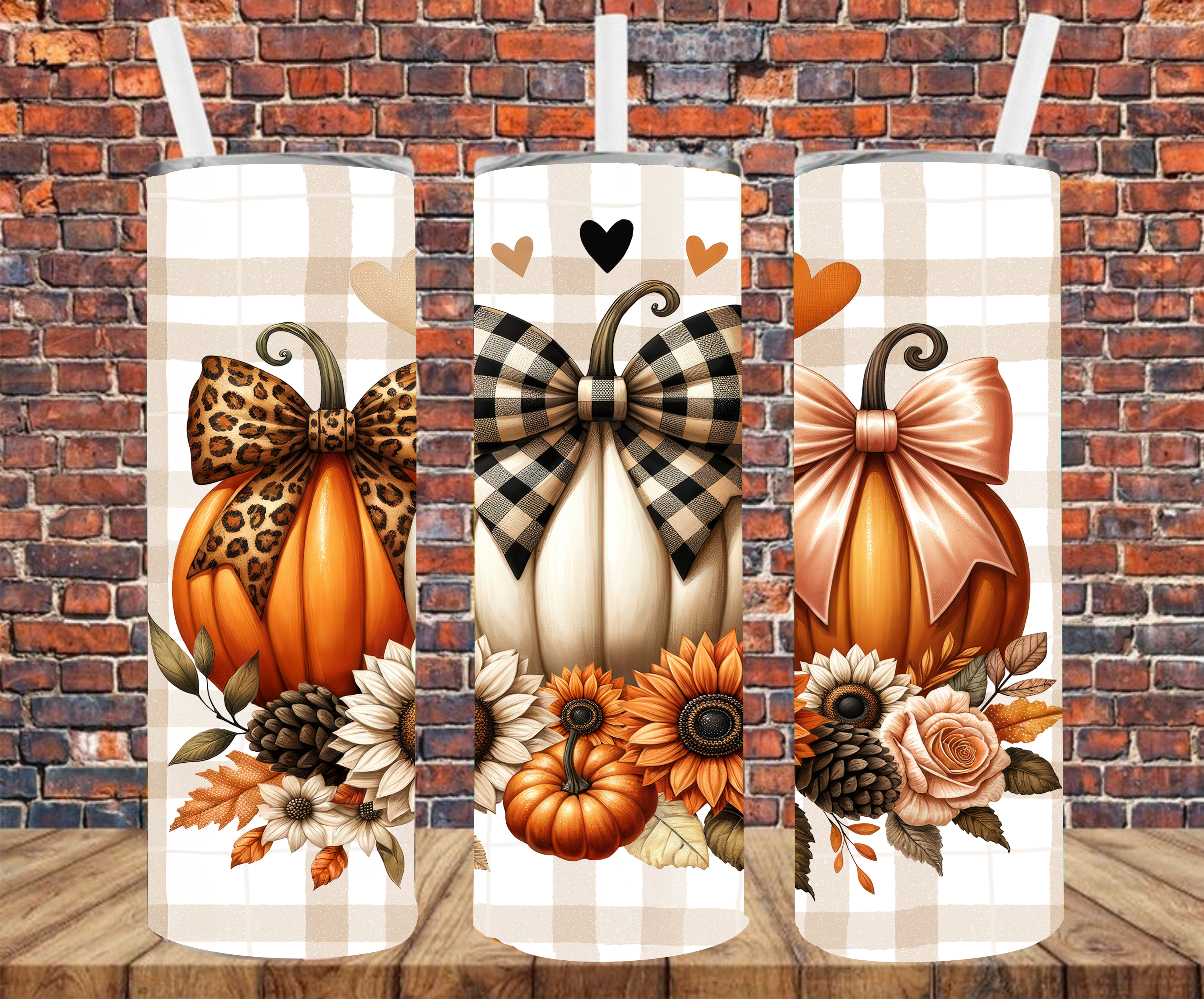 Autumn Pumpkins - Tumbler Wrap - Sublimation Transfers