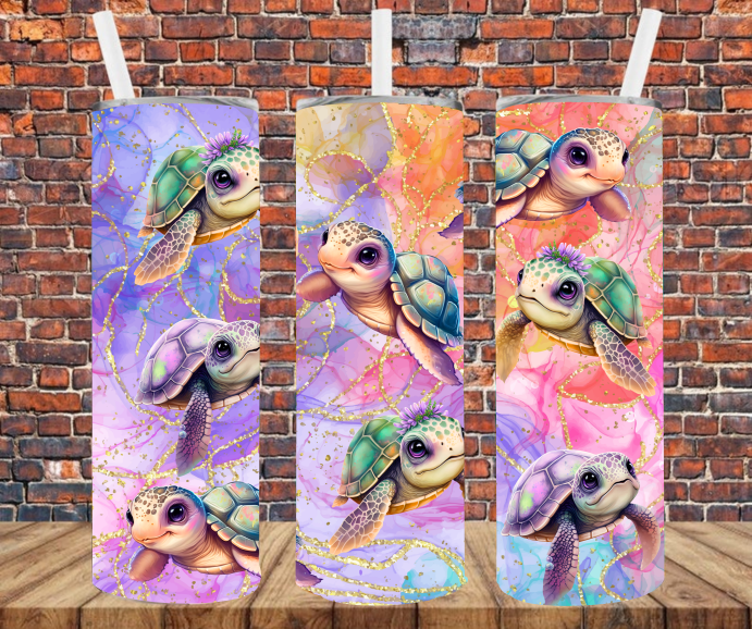 Sea Turtles - Tumbler Wrap - Sublimation Transfers
