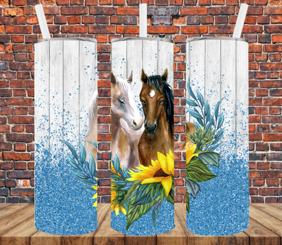 Horses - Tumbler Wrap Sublimation Transfers