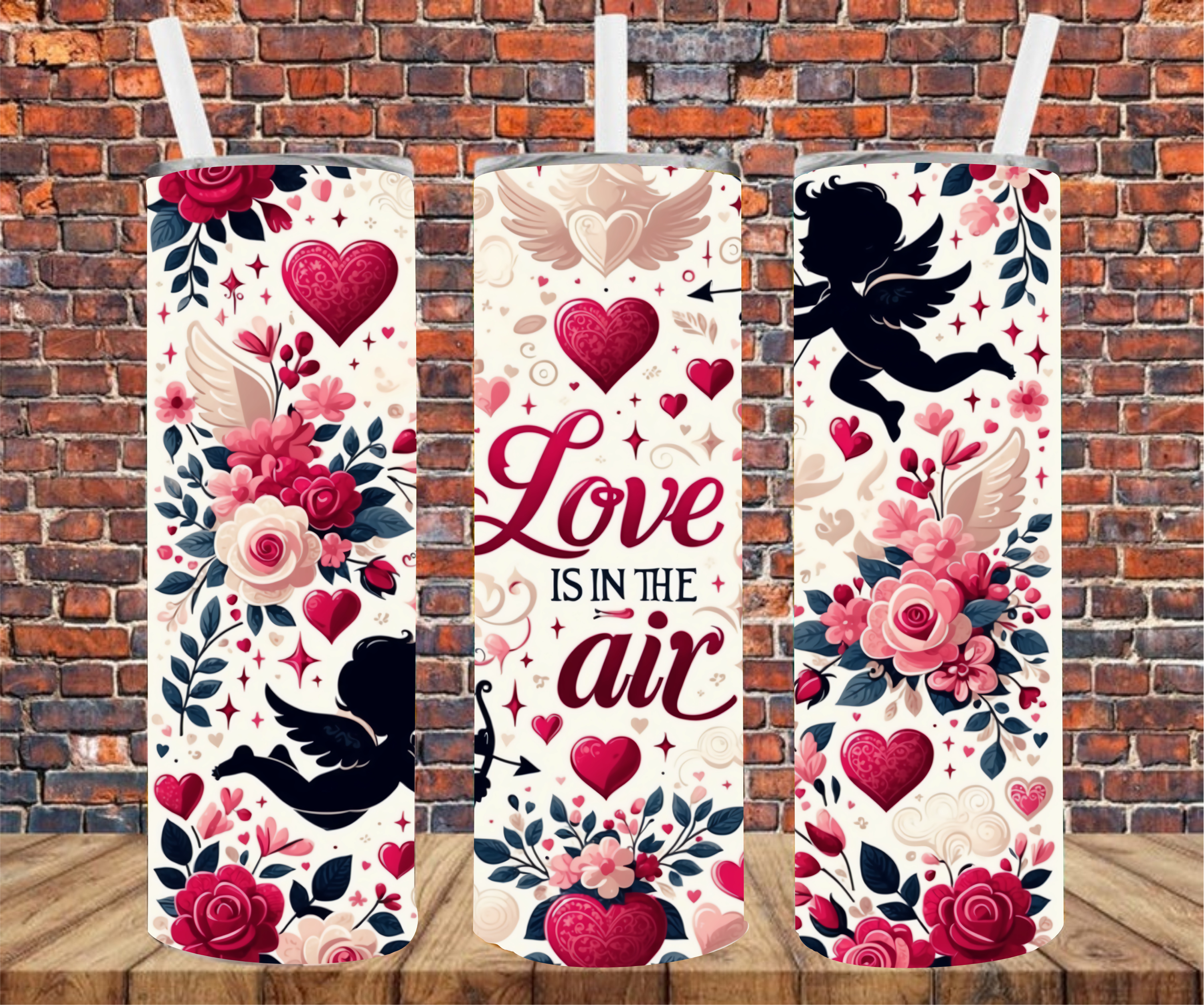 Love Is In The Air - Tumbler Wrap - Sublimation Transfers