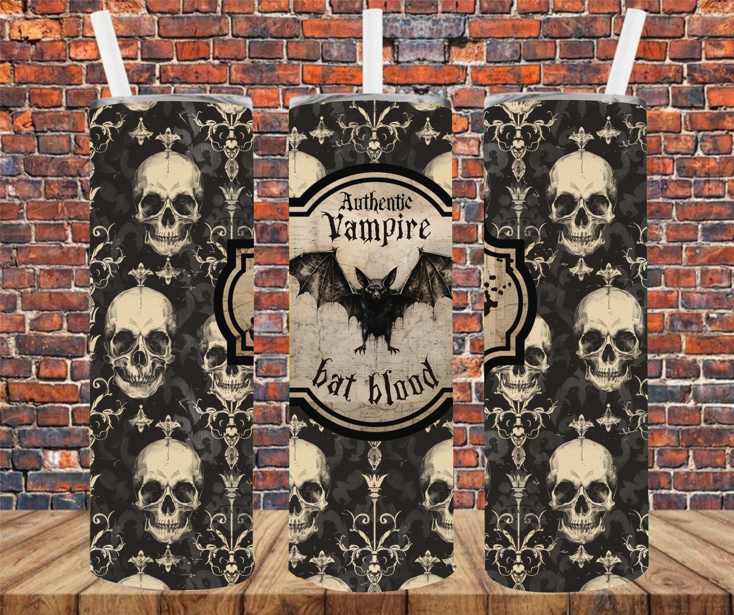Authentic Vampire Bat Blood - Tumbler Wrap - Sublimation Transfer