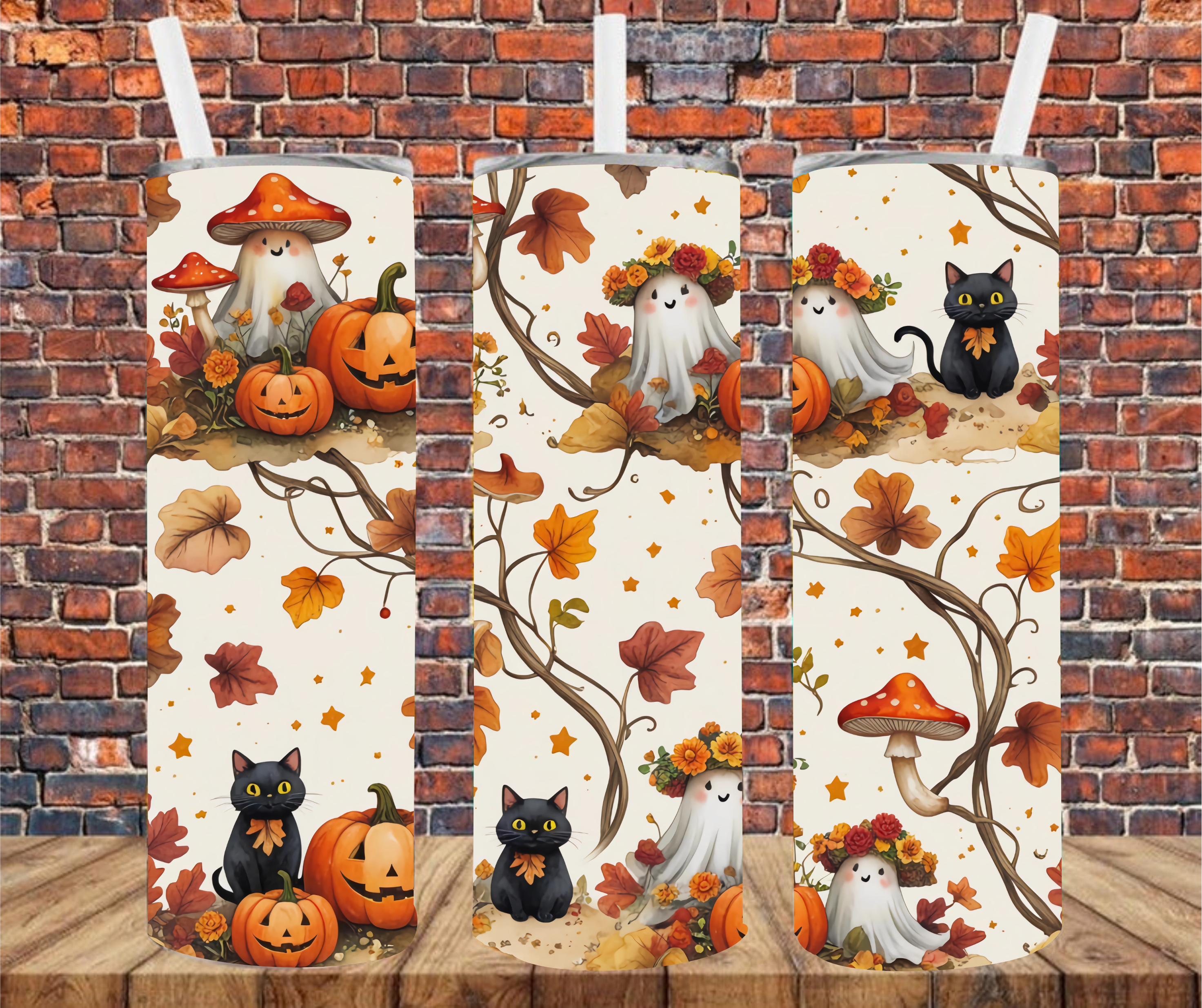 Halloween Elements - Tumbler Wrap - Sublimation Transfers