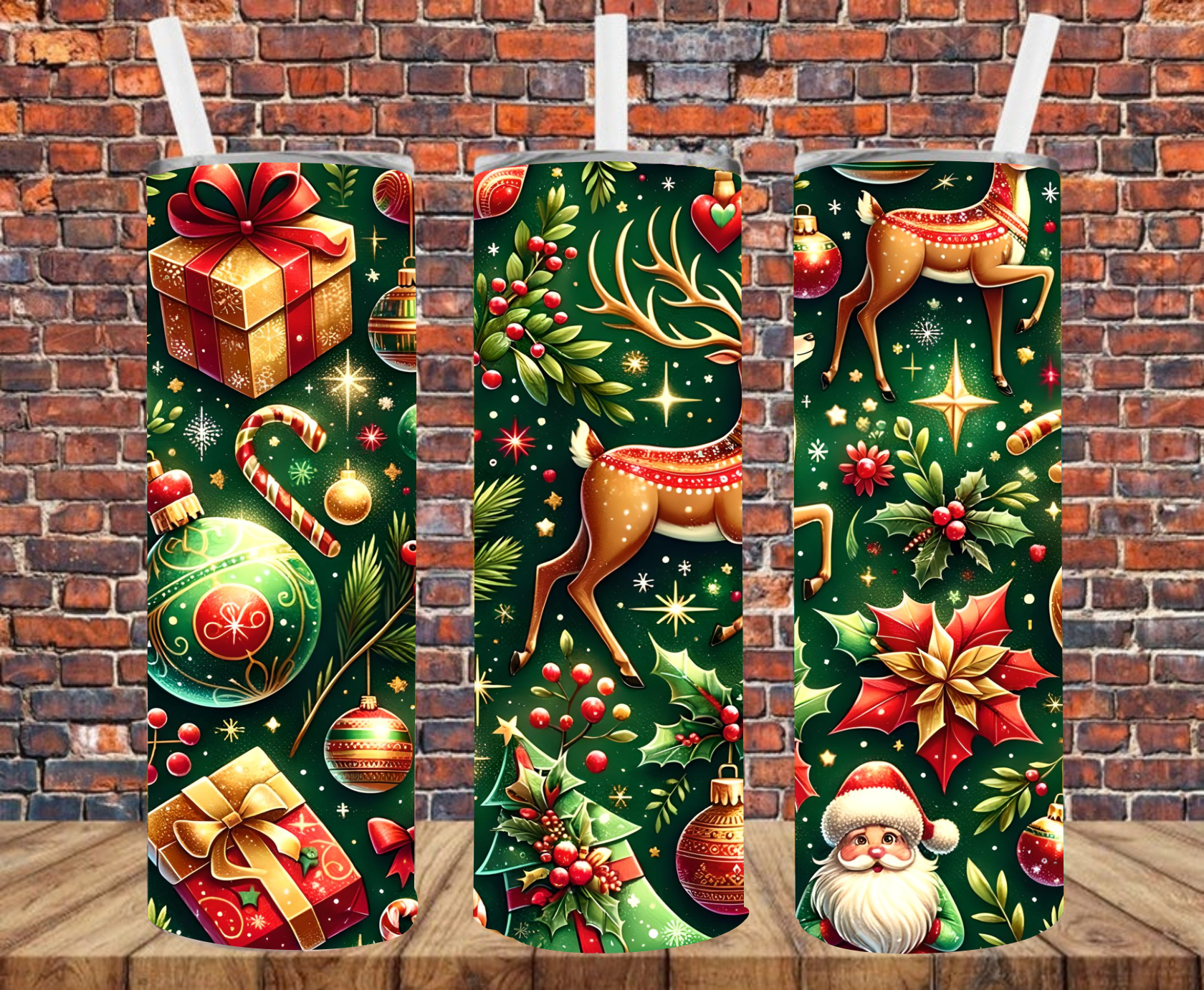 Vintage Christmas - Tumbler Wrap - Sublimation Transfers