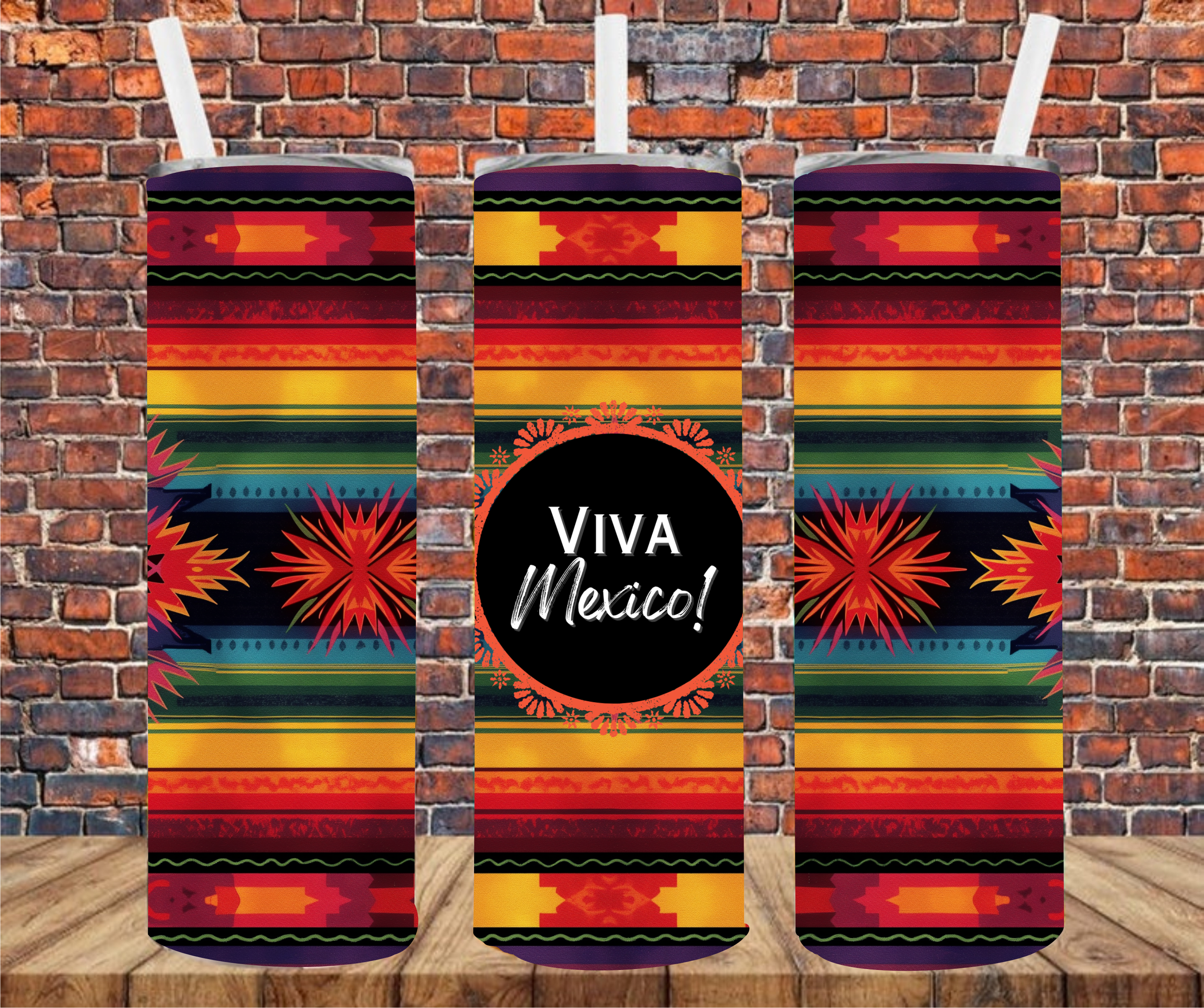 Viva Mexico - Tumbler Wrap - Sublimation Transfer