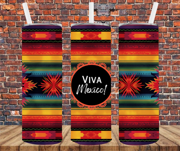Viva Mexico - Tumbler Wrap - Sublimation Transfer