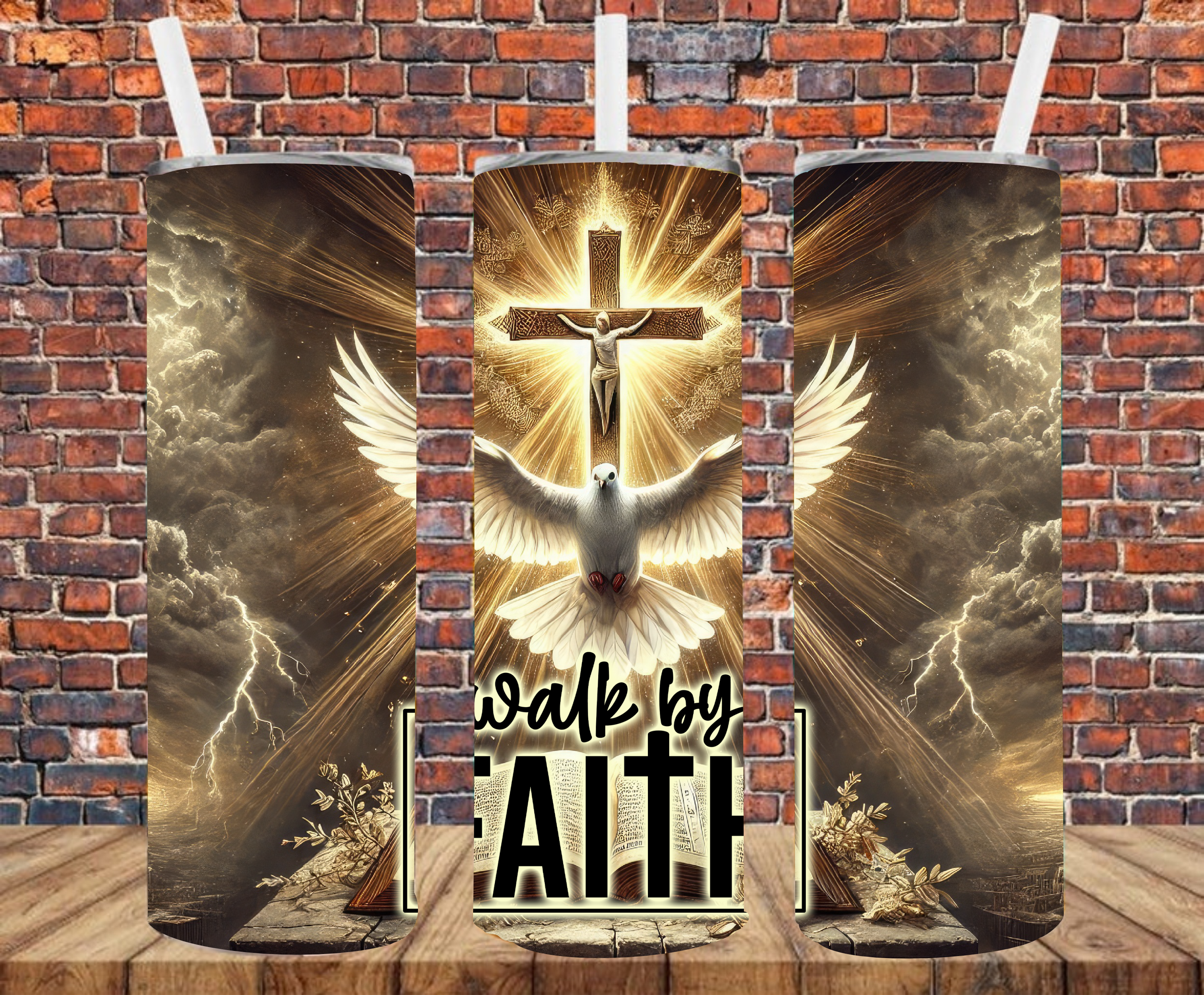 Walk By Faith - Tumbler Wrap - Sublimation Transfers