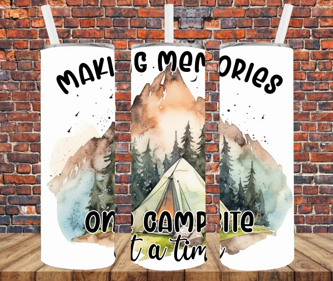 Making Memories One Campsite At A Time - Tumbler Wrap - Sublimation Transfers