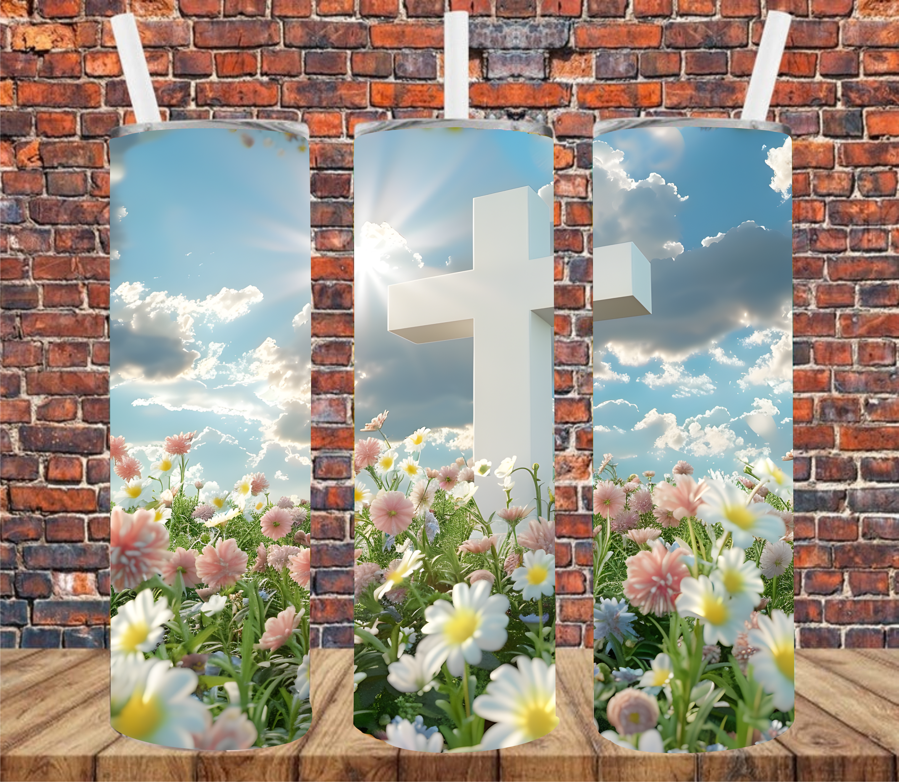 Cross - Tumbler Wrap - Sublimation Transfer