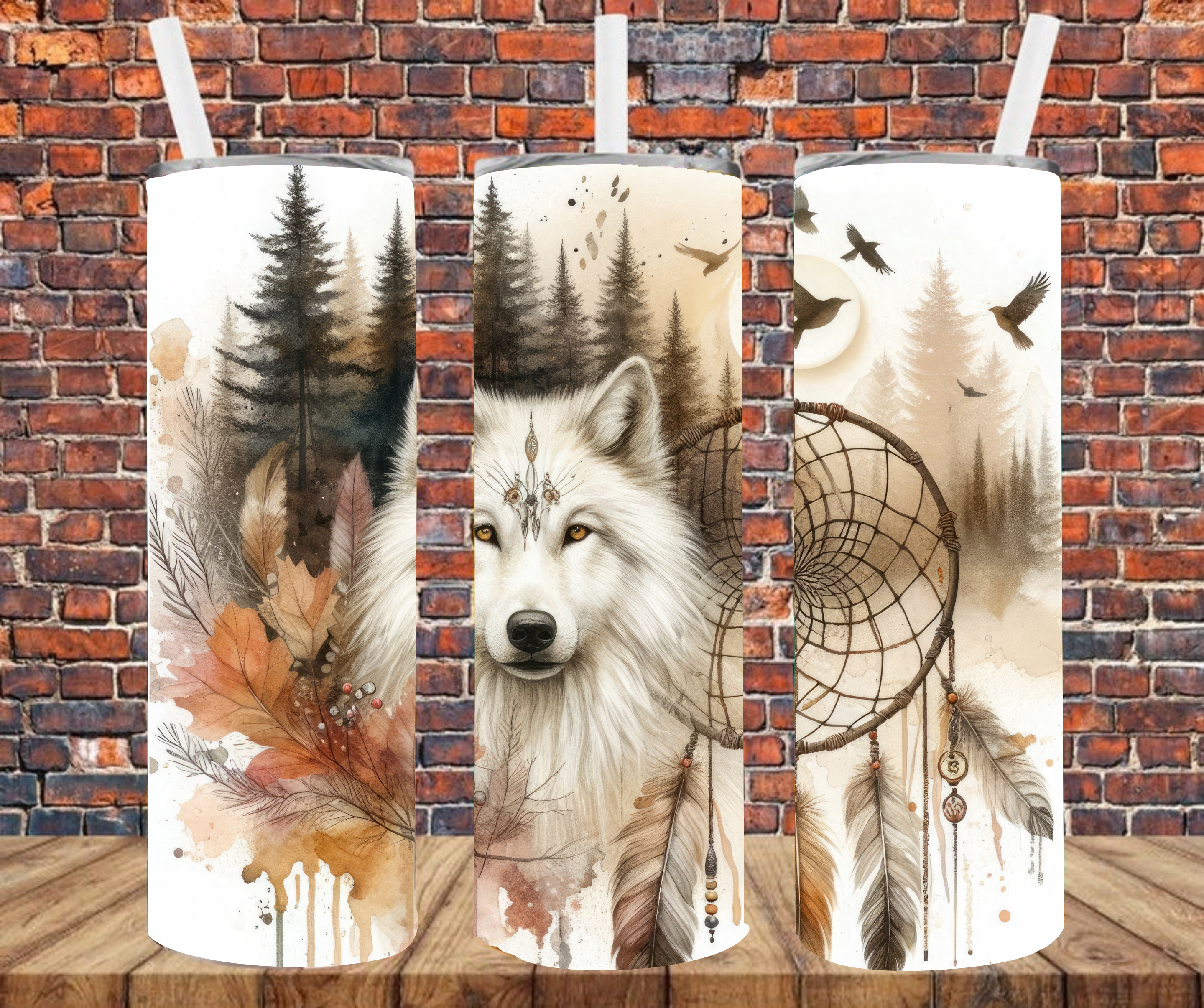 Wolf - Tumbler Wrap - Sublimation Transfer