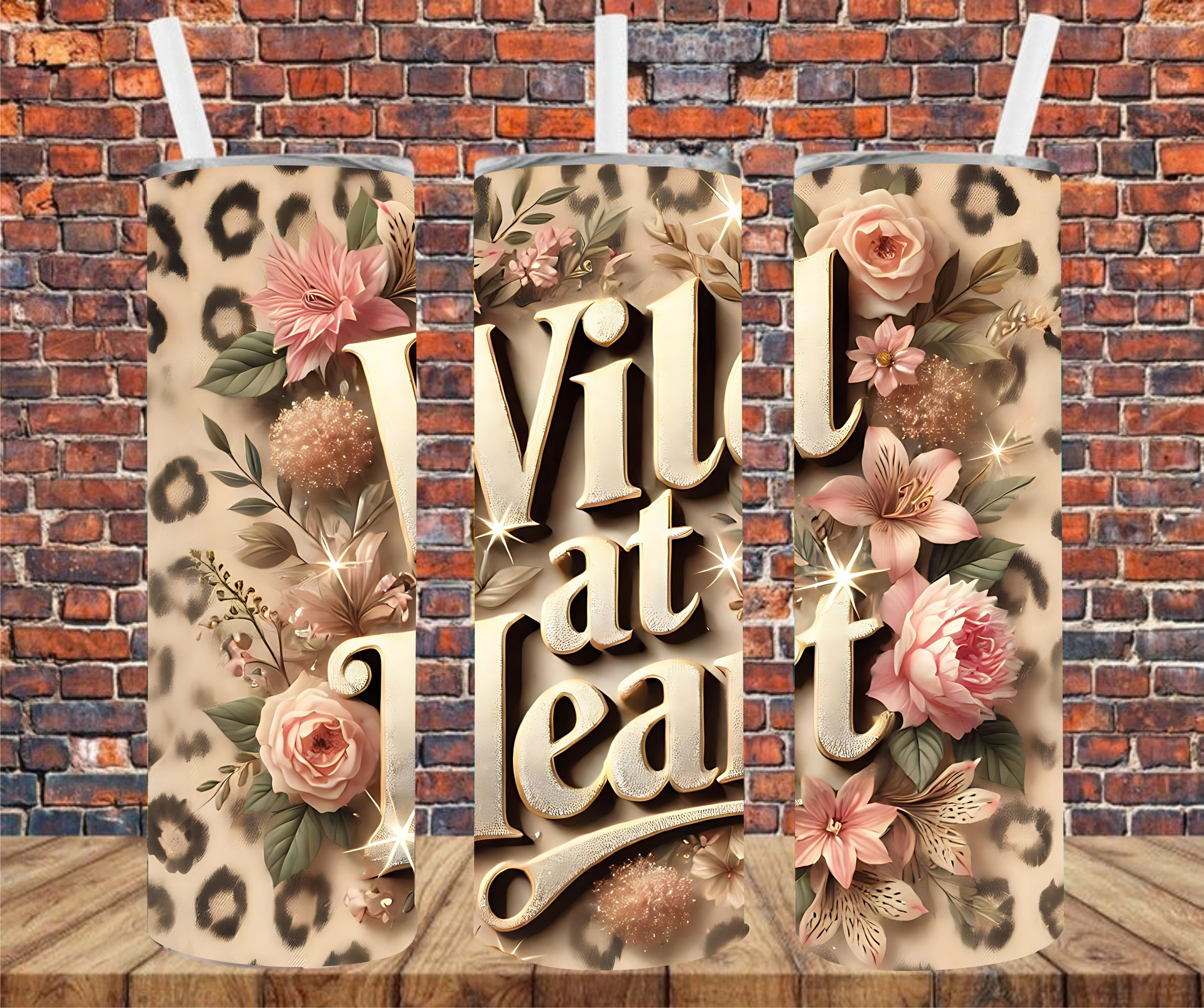 Wild At Heart - Tumbler Wrap - Sublimation Transfer