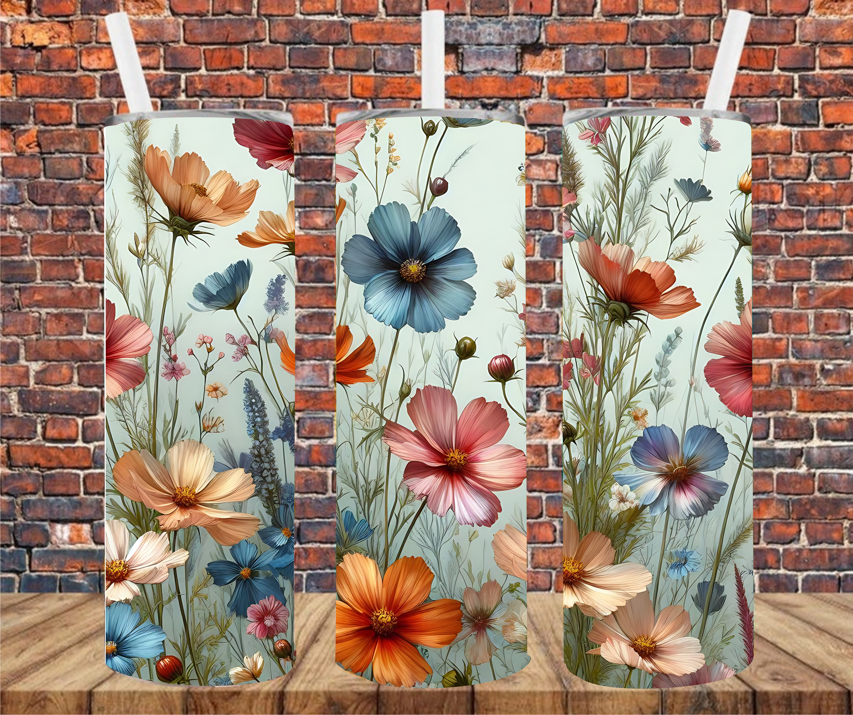 Wildflowers - Tumbler Wrap - Sublimation Transfer