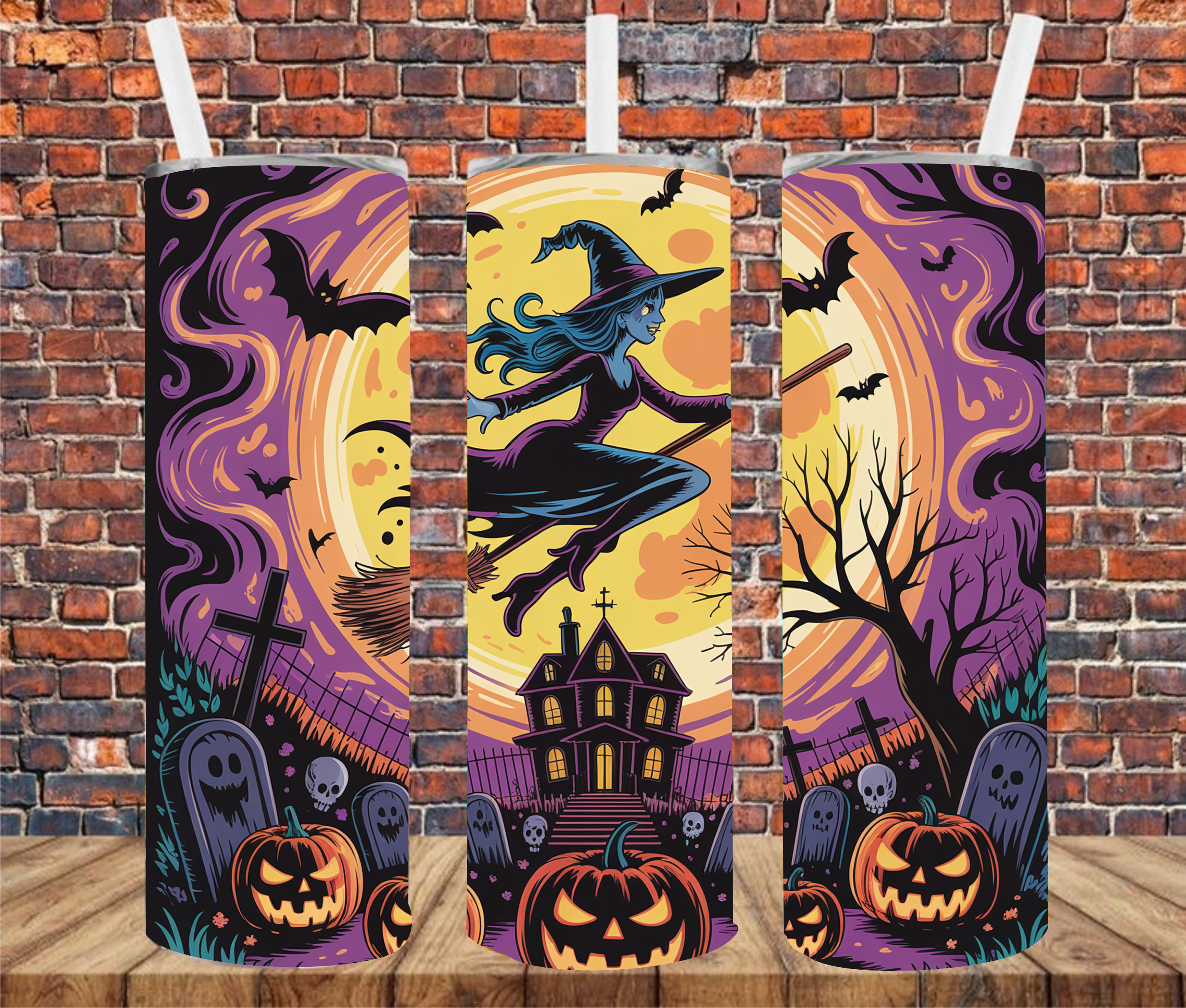 Flying Witch - Sublimation Tumbler Wrap