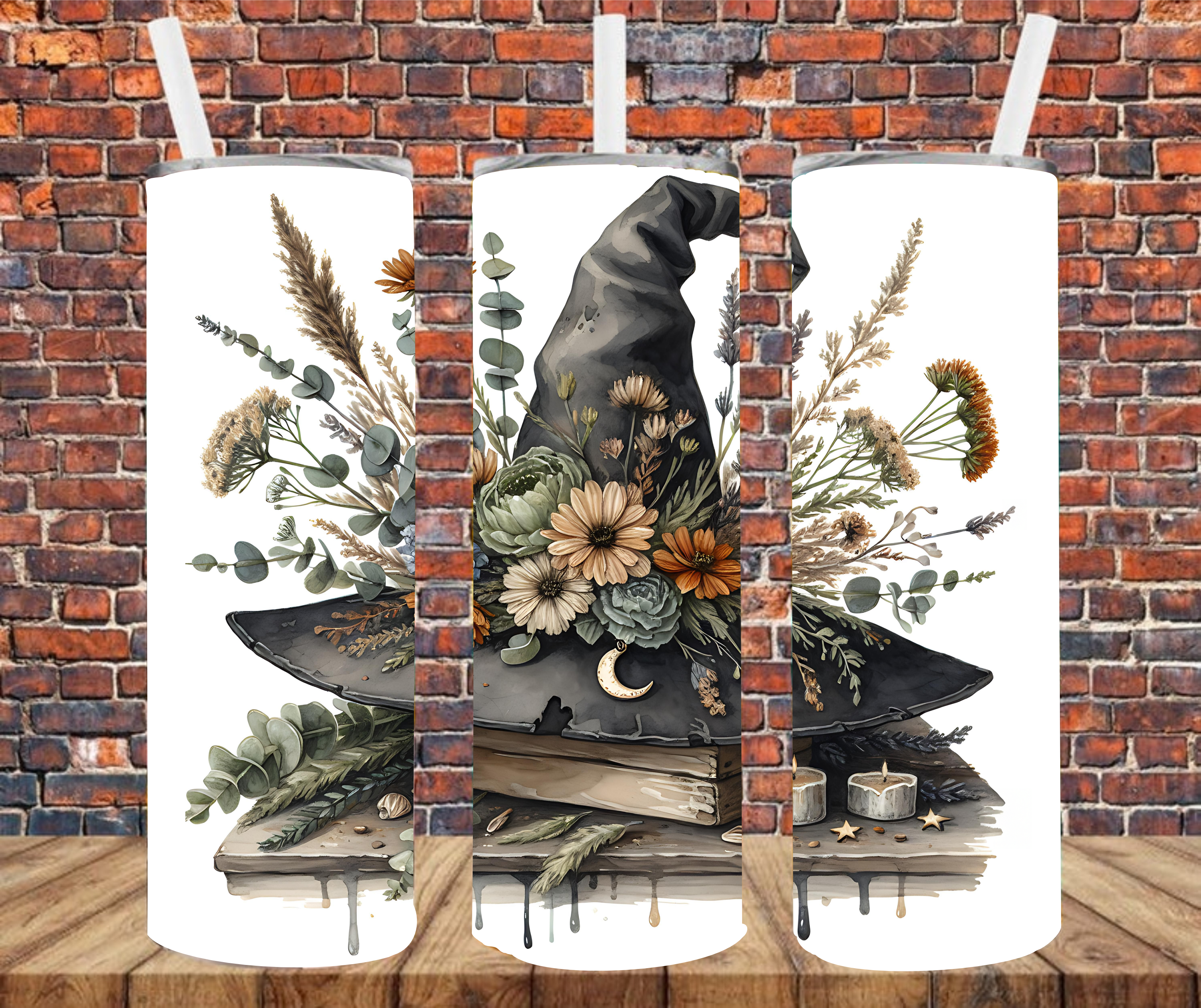 Witches Hat - Tumbler Wrap - Sublimation Transfers