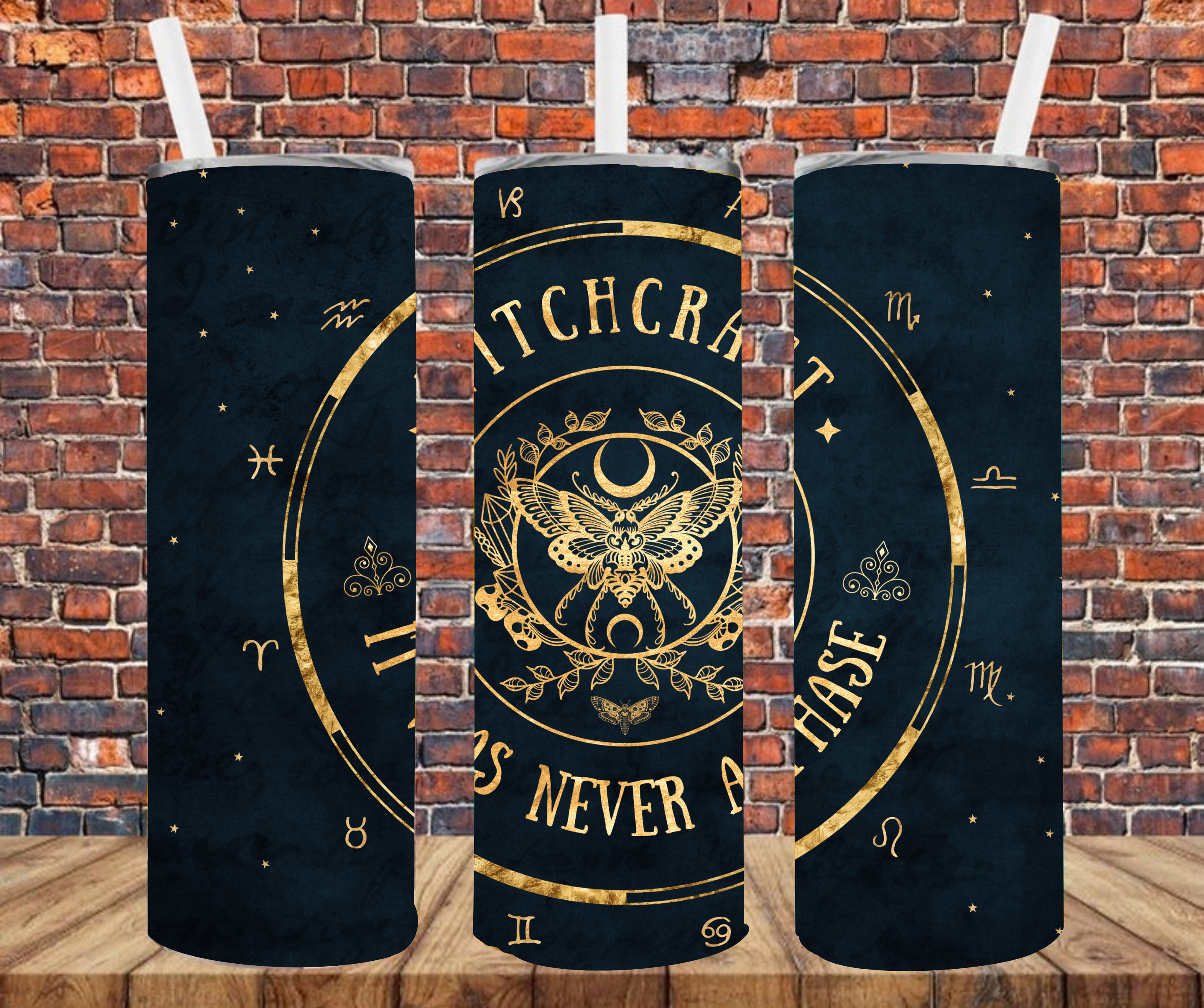 Witchcraft Is Never A Phase - Tumbler Wrap - Sublimation Transfer