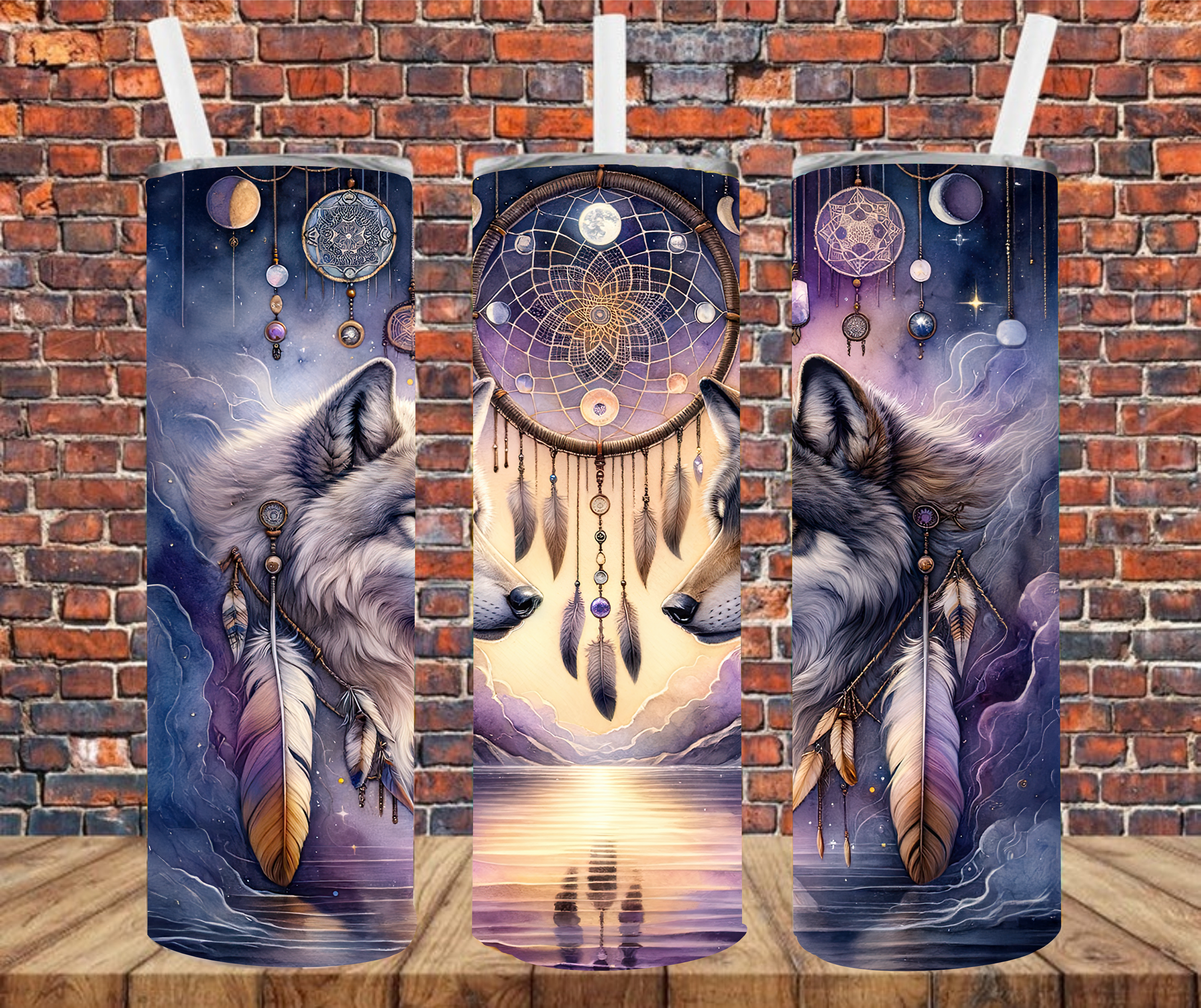 Wolves - Tumbler Wrap - Sublimation Transfers