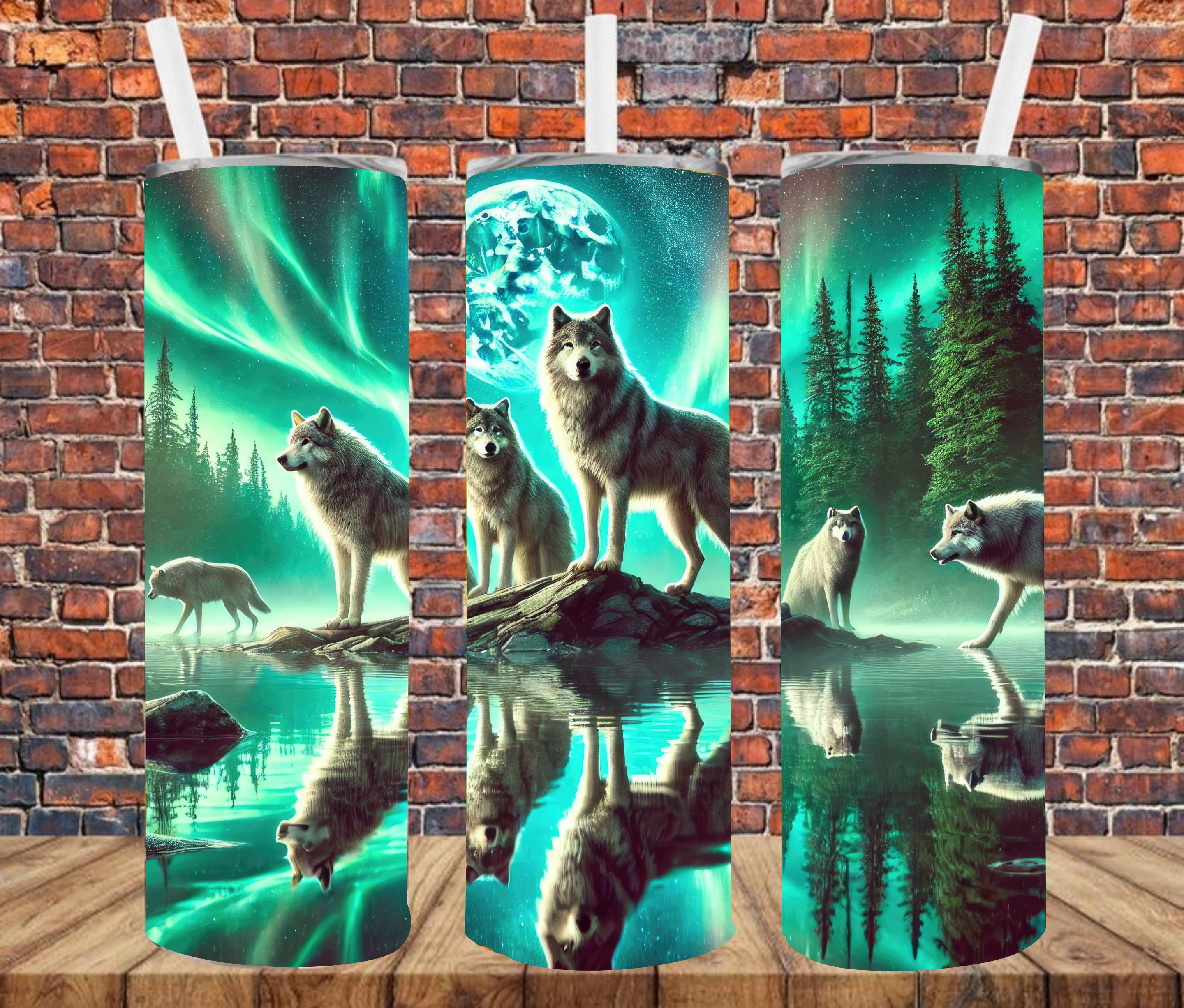 Wolves - Tumbler Wrap - Sublimation Transfers