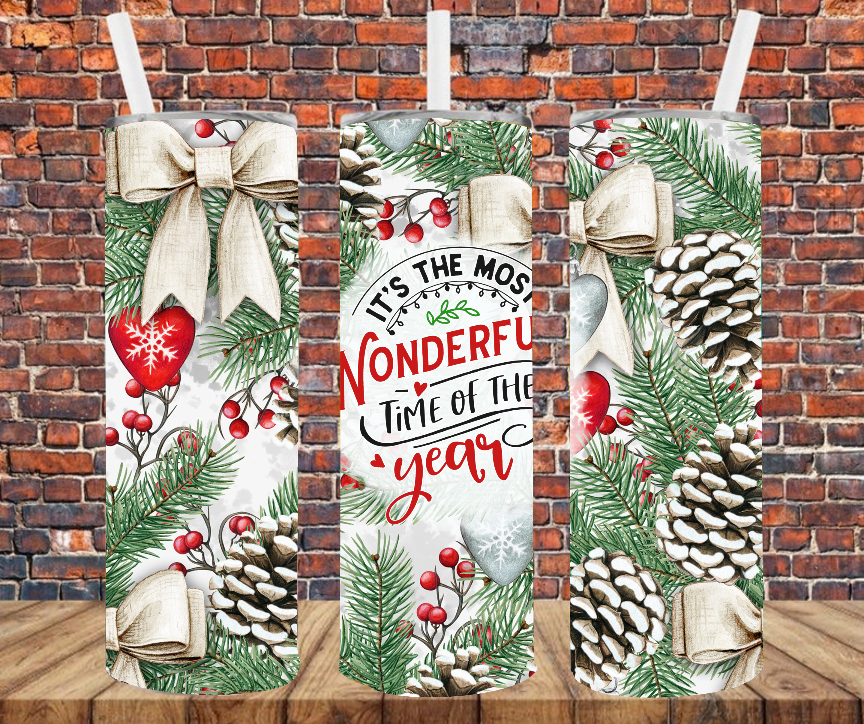 It's The Most Wonderful Time Of The Year - Tumbler Wrap - Sublimation Transfer