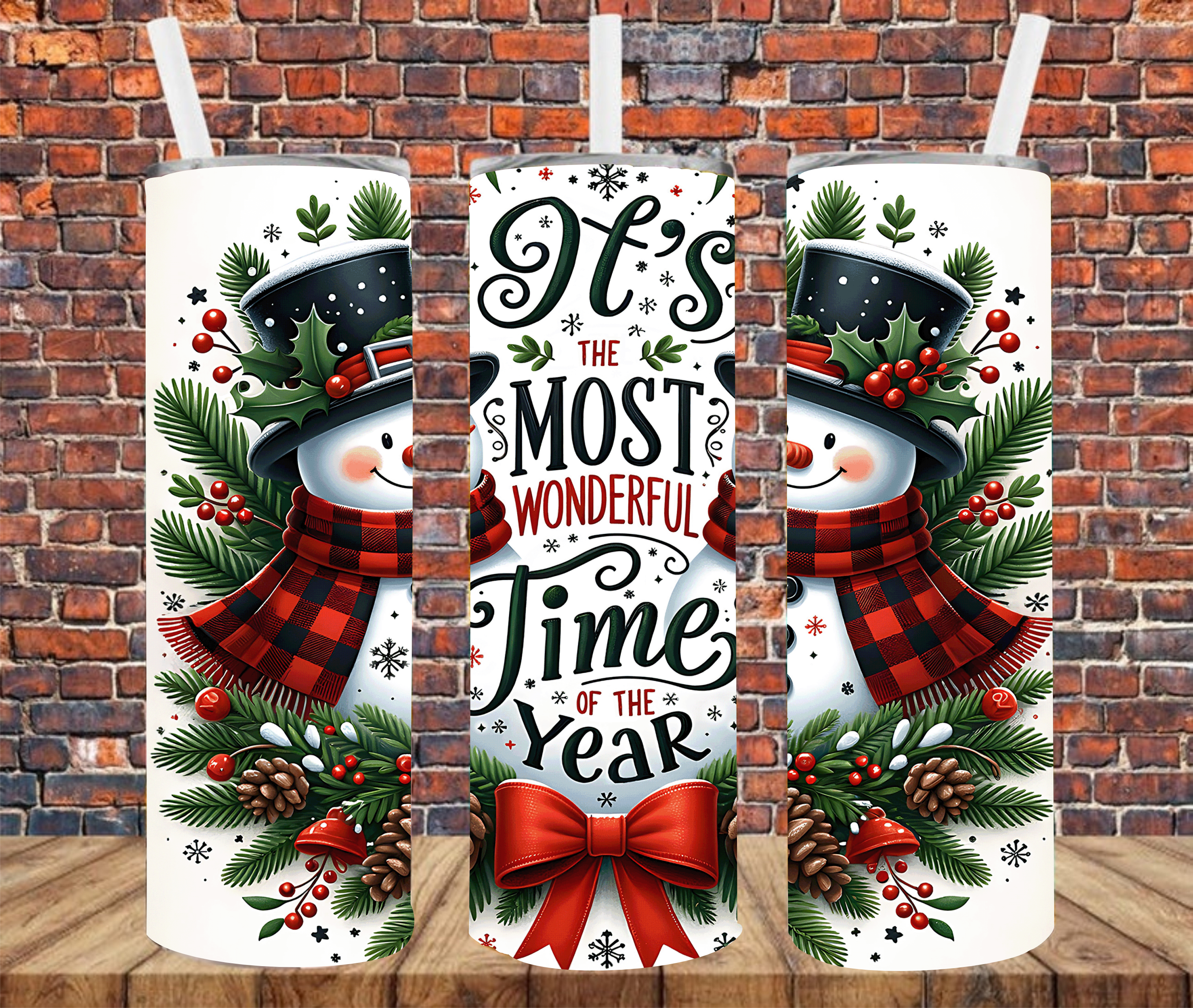 It's The Most Wonderful Time Of The Year - Tumbler Wrap - Sublimation Transfers