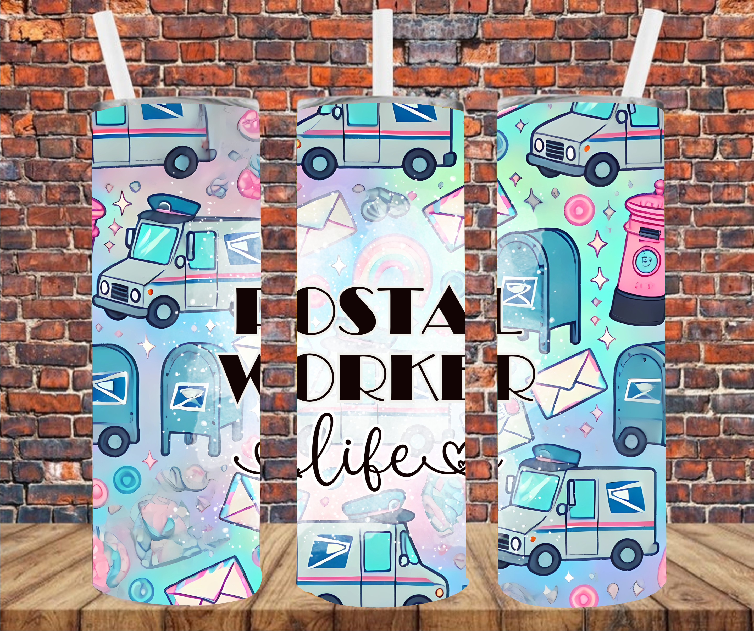 Postal Worker - Tumbler Wrap - Sublimation Transfer
