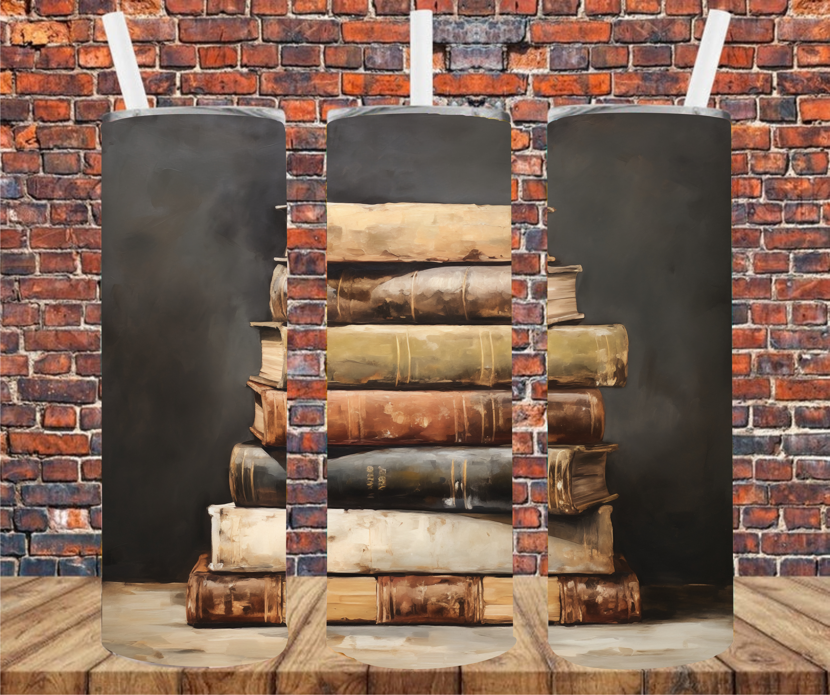 Antique Books - Tumbler Wrap - Sublimation Transfers